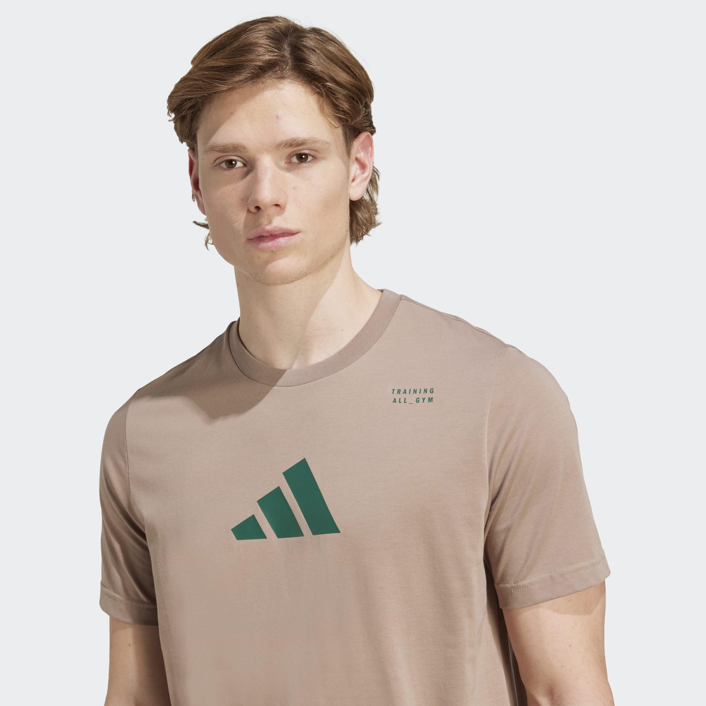 Climacool Category Training Graphic T-Shirt, Brown, A901_ONE, large image number 3