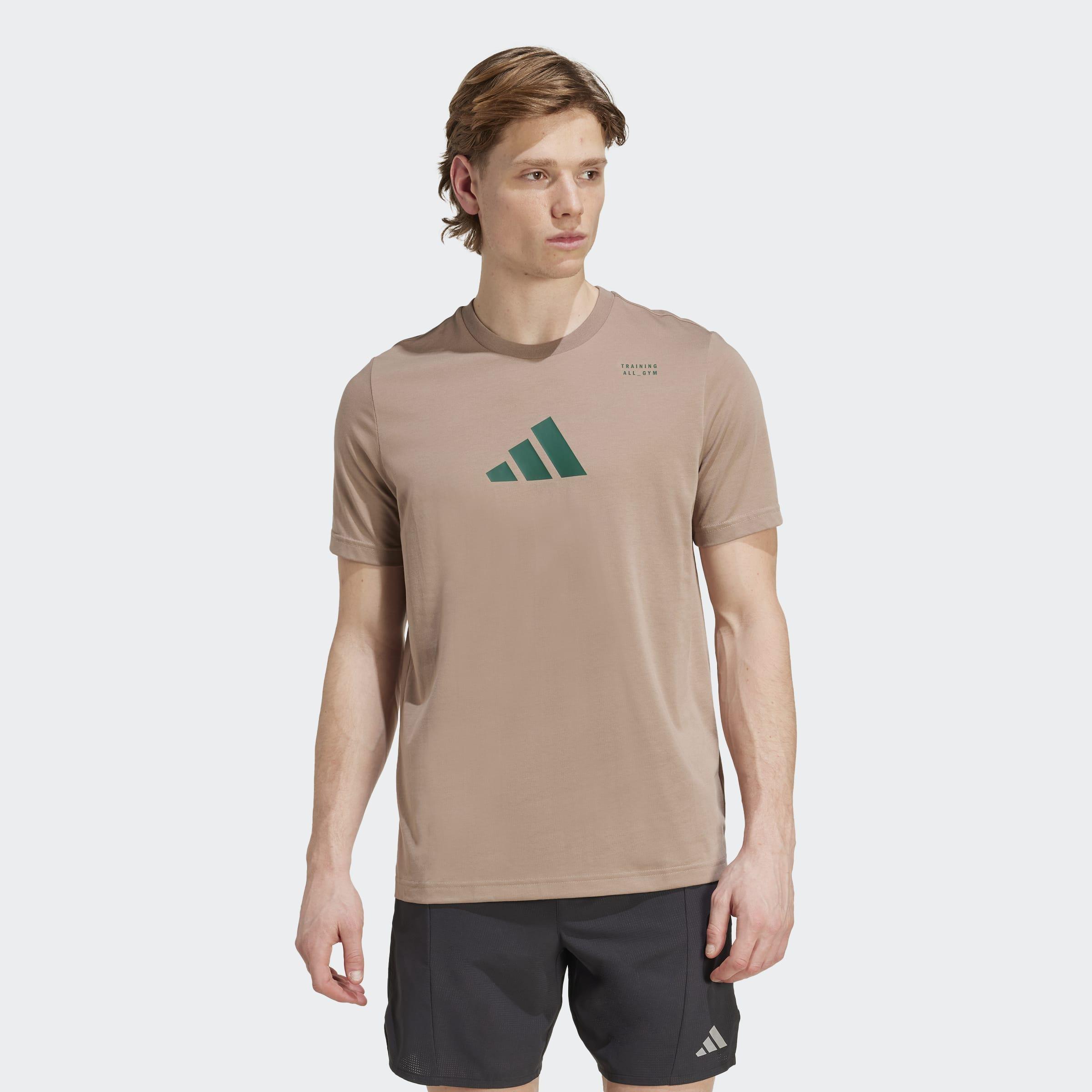 Climacool Category Training Graphic T-Shirt, Brown, A901_ONE, large image number 4