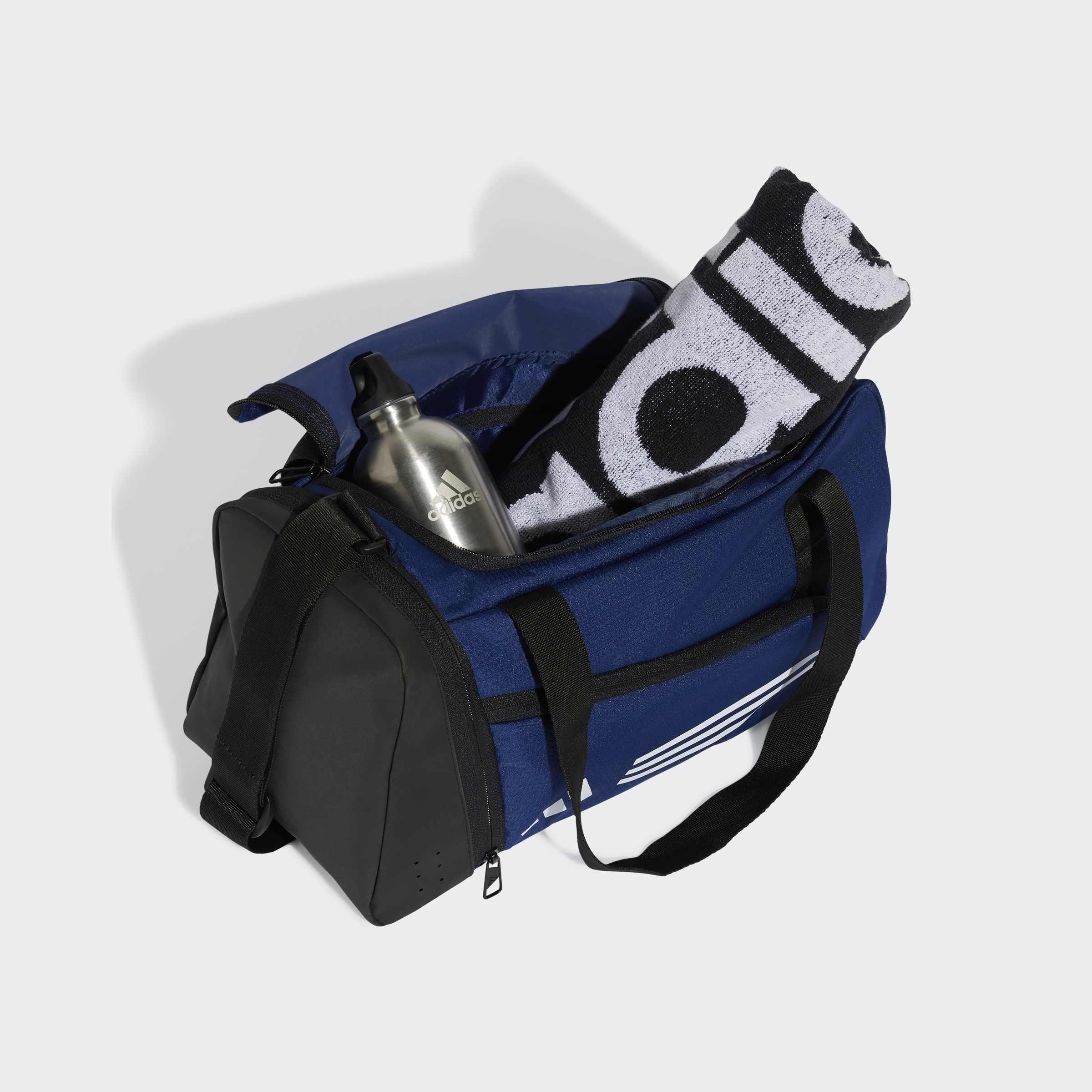 Unisex Essentials 3-Stripes Duffel Bag Xsmall, Blue