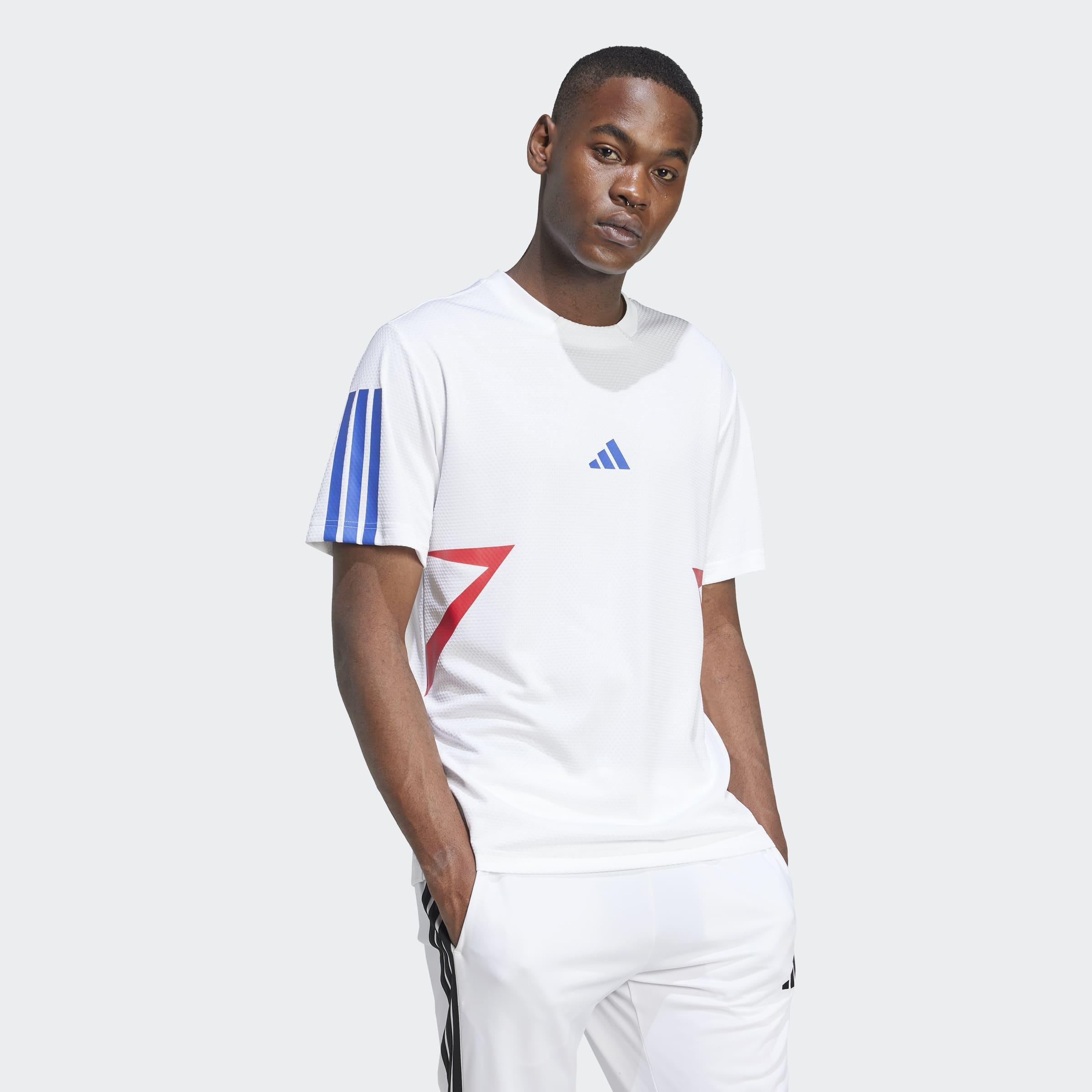 House Of Tiro Colourblock T-Shirt, White, A901_ONE, large image number 4
