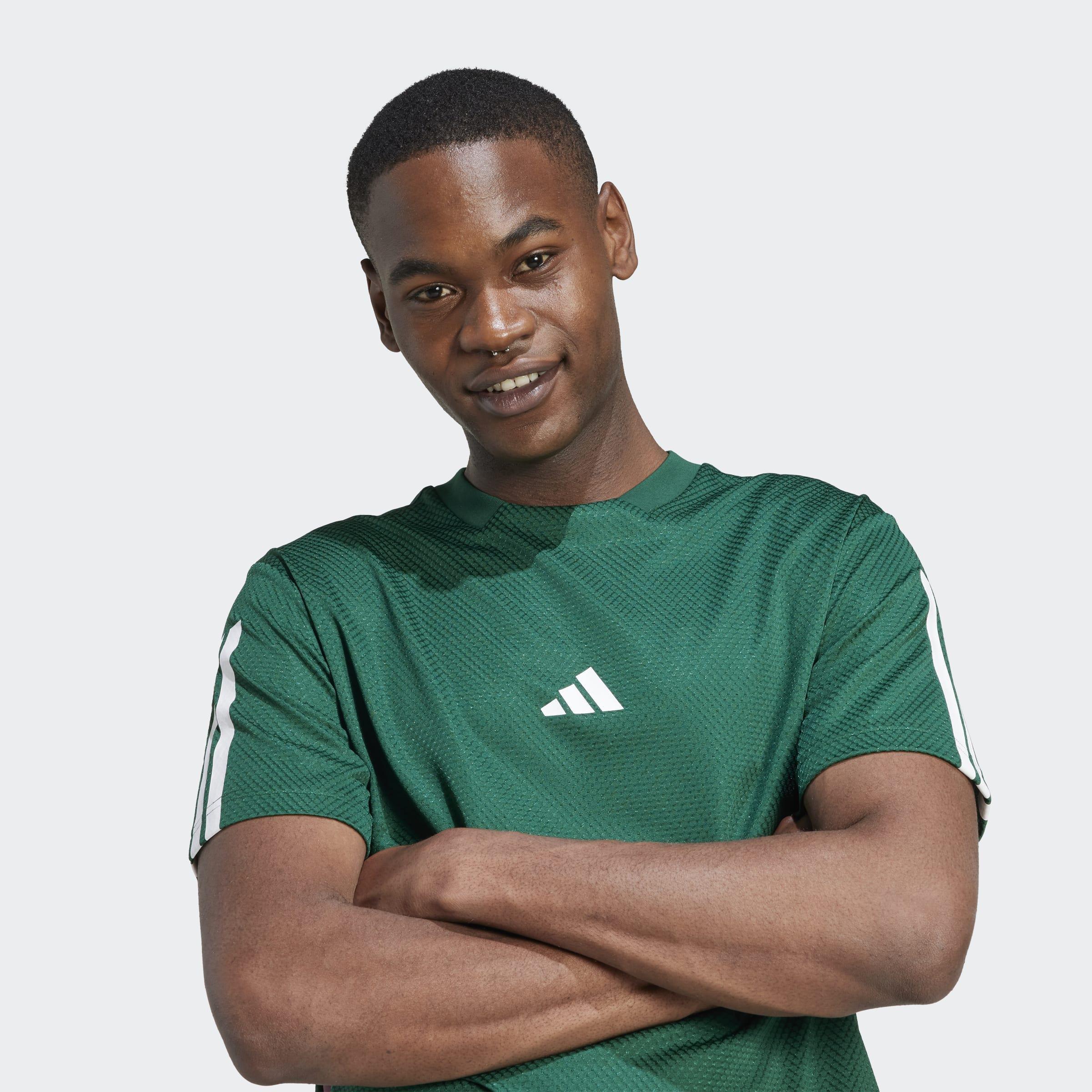 House of Tiro Colourblock T-Shirt, Green, A901_ONE, large image number 2