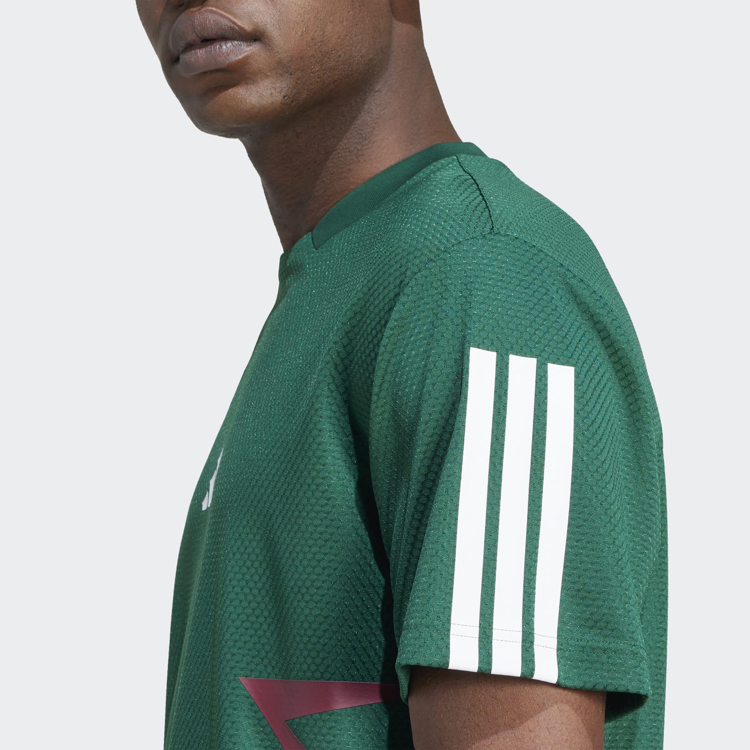 House of Tiro Colourblock T-Shirt, Green, A901_ONE, large image number 3