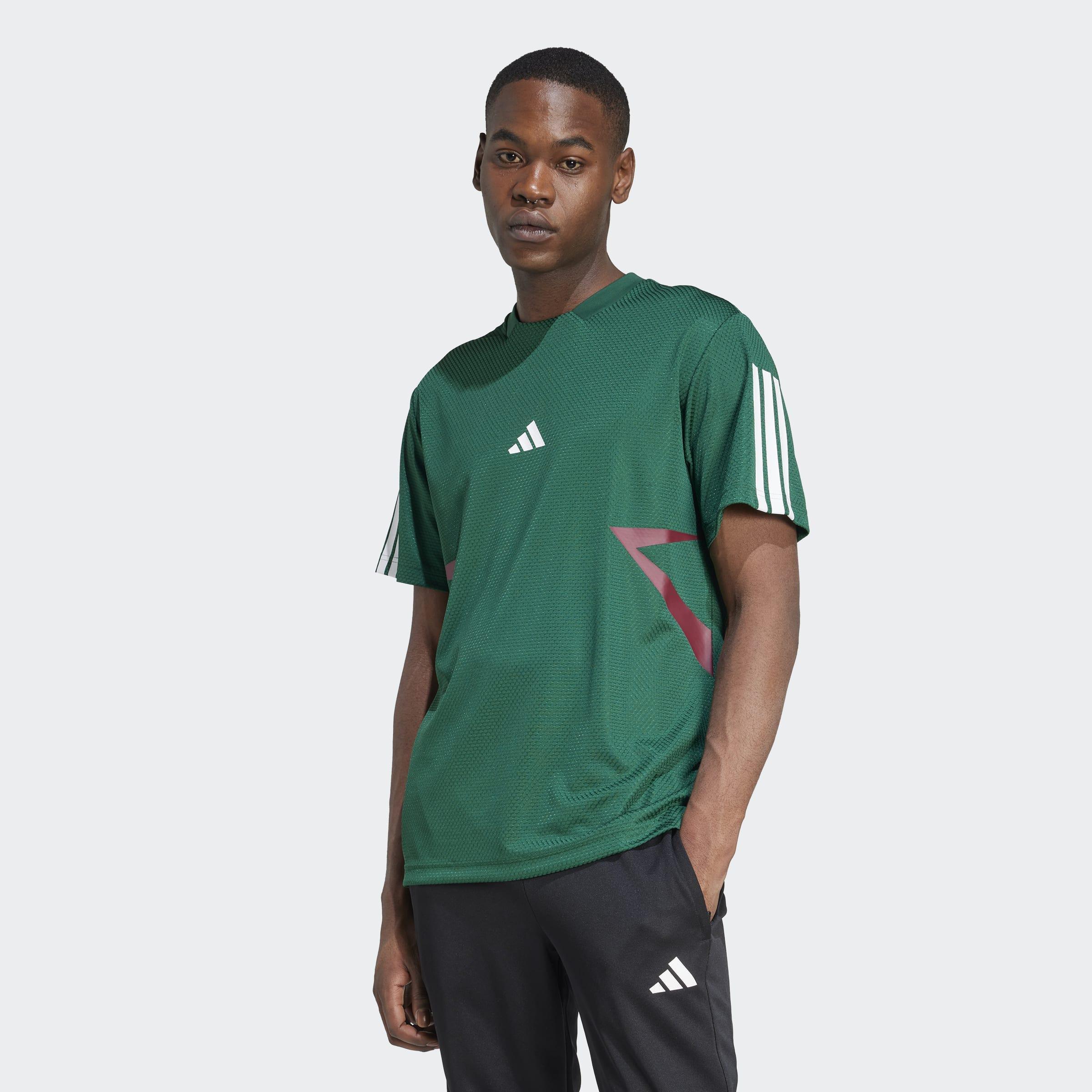 House of Tiro Colourblock T-Shirt, Green, A901_ONE, large image number 4