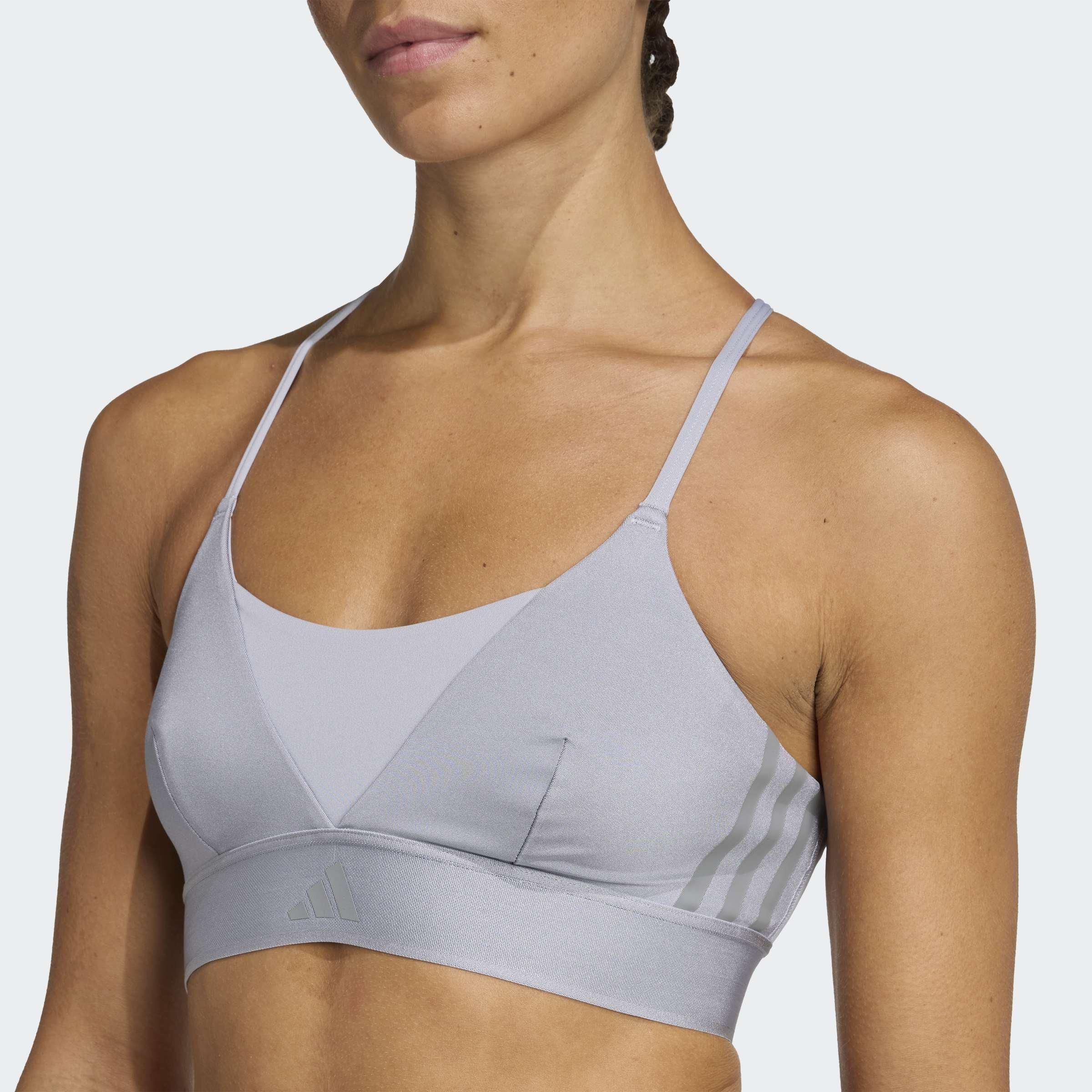 Hyperglam Shine Bralette, Grey, A901_ONE, large image number 4
