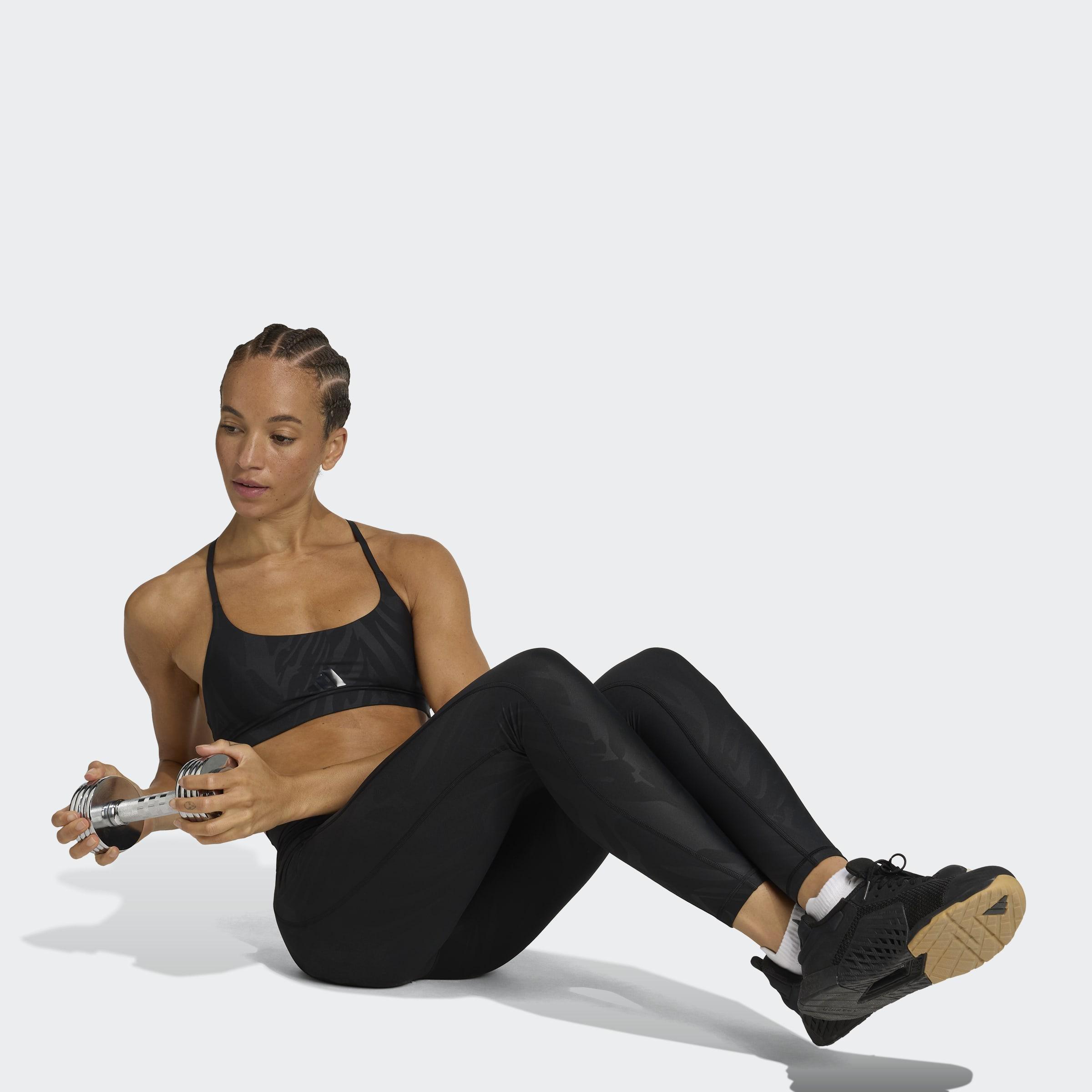 Powerimpact Light-Support Aop Bra, Black, A901_ONE, large image number 5