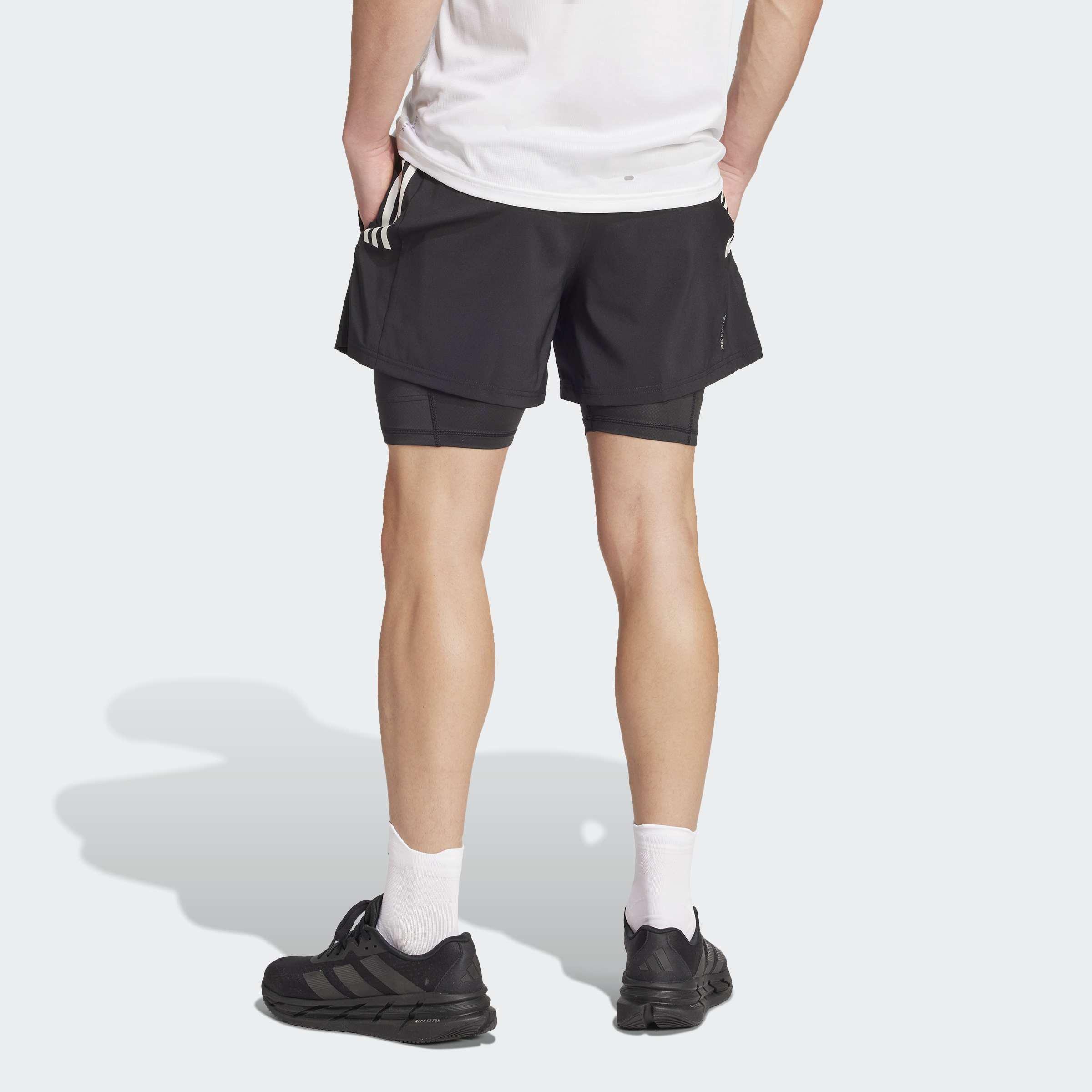 Own The Run Climacool 2-In-1 5-Pocket Shorts, Black, A901_ONE, large image number 1