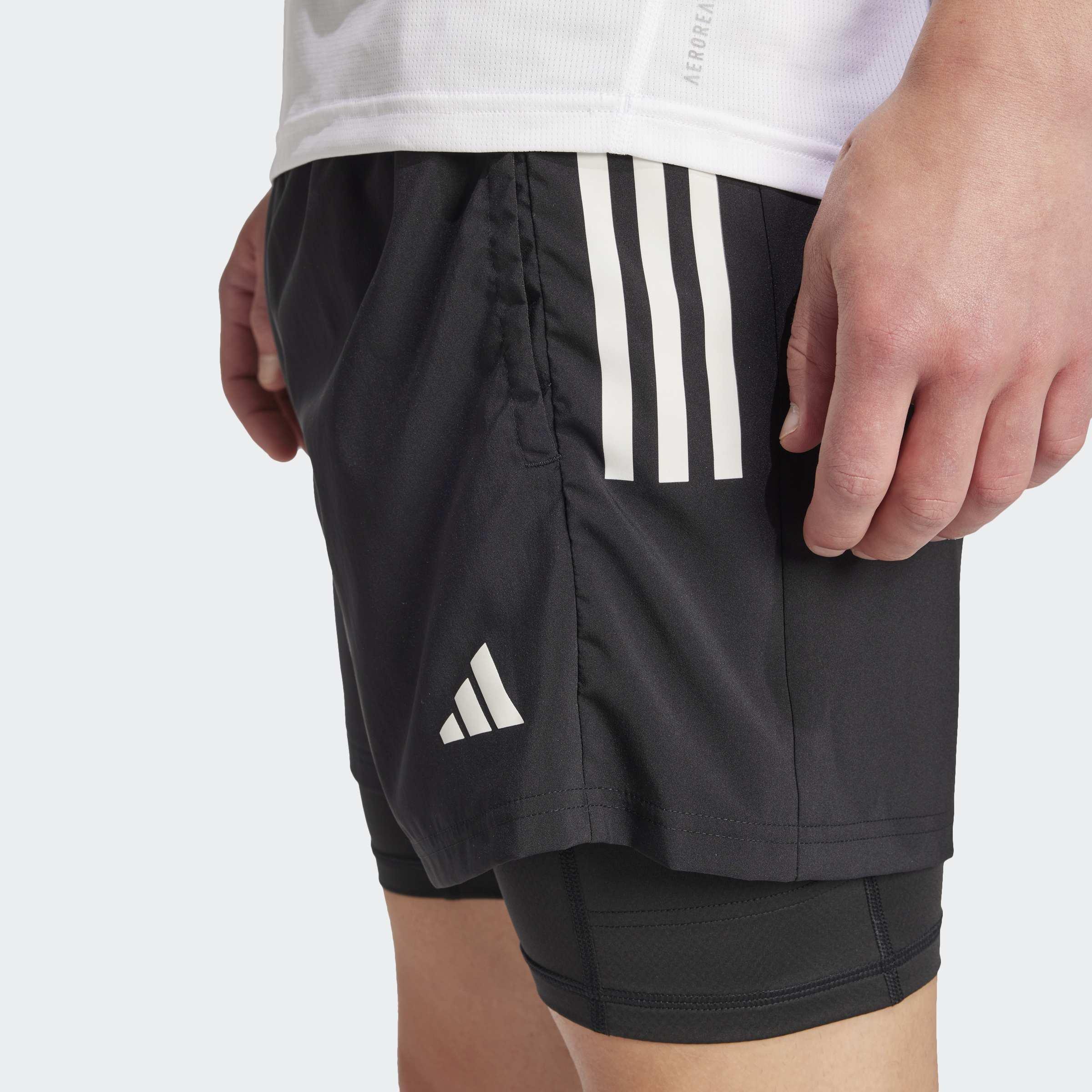 Own The Run Climacool 2-In-1 5-Pocket Shorts, Black, A901_ONE, large image number 3