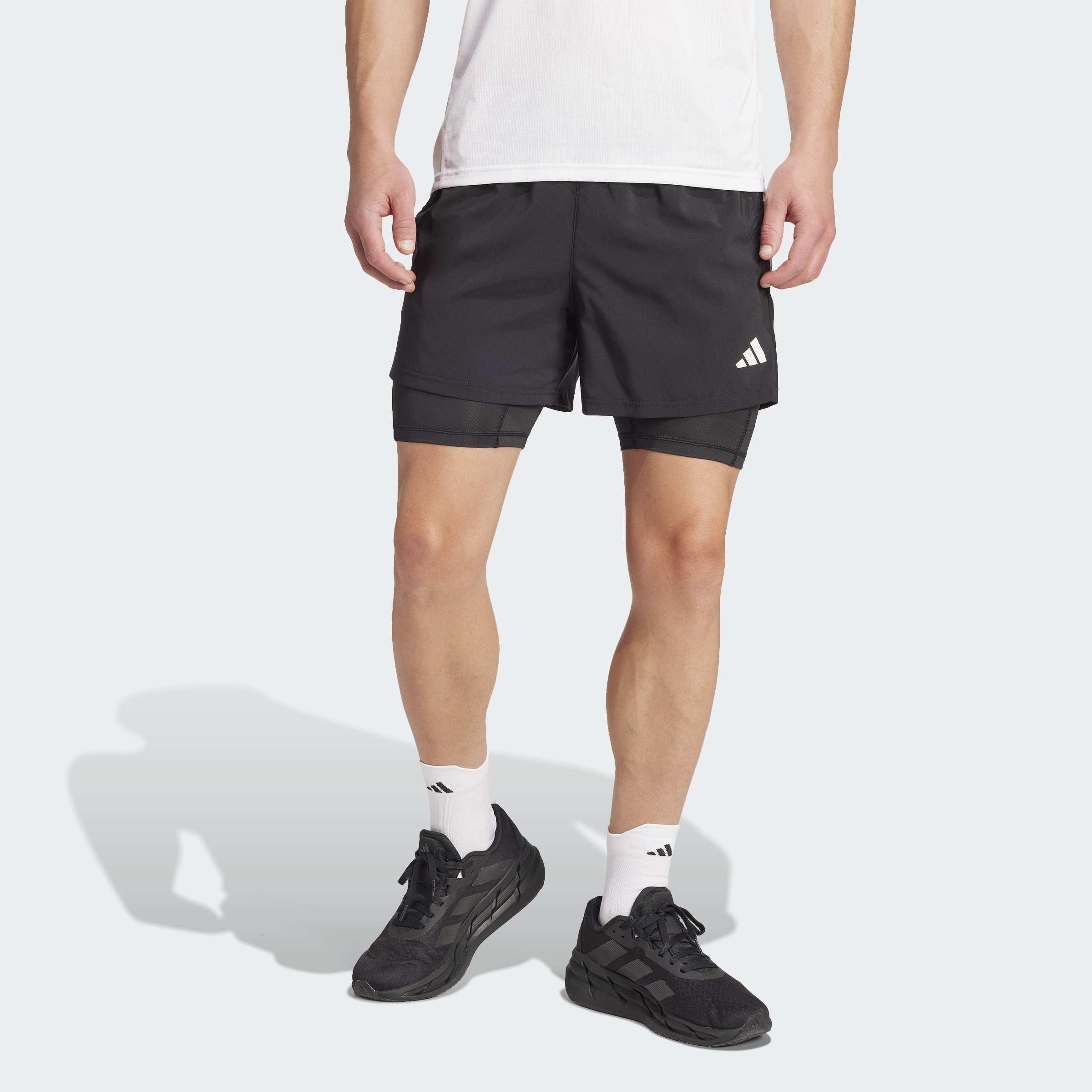 Own The Run Climacool 2-In-1 5-Pocket Shorts, Black, A901_ONE, large image number 4