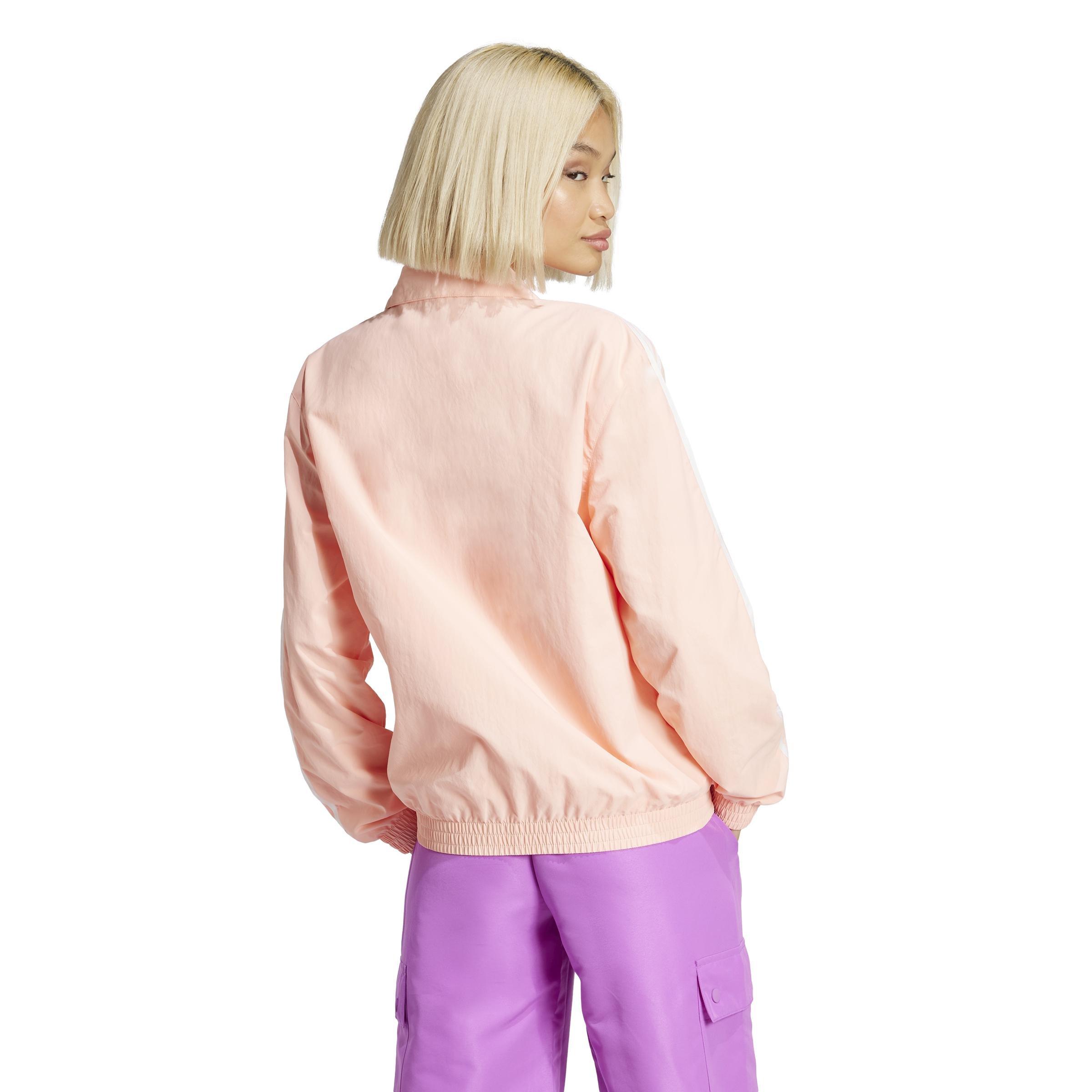 adidas Originals Woven Track Top, Pink, A901_ONE, large image number 2