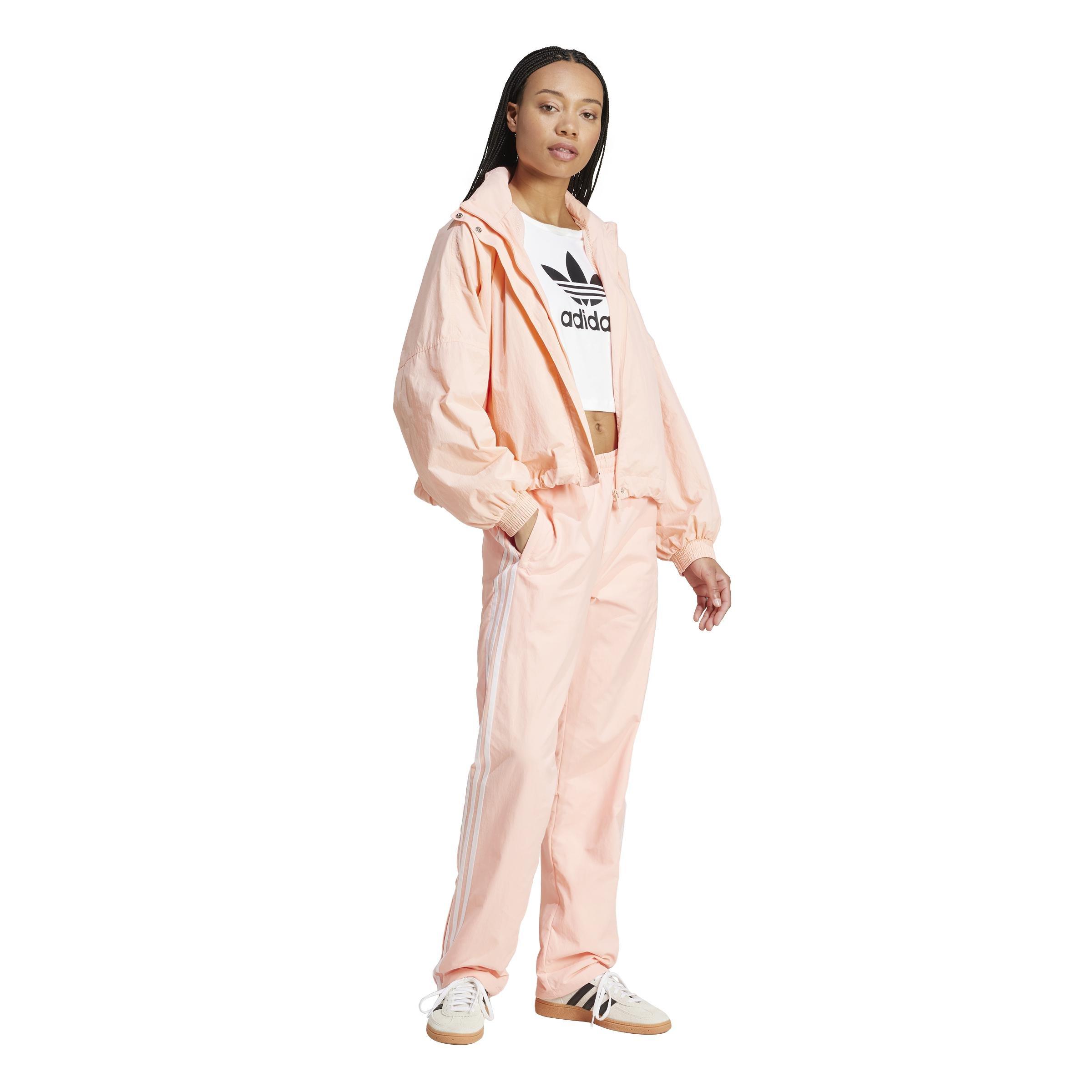 adidas Originals Woven Track Tracksuit Bottoms, Pink, A901_ONE, large image number 10