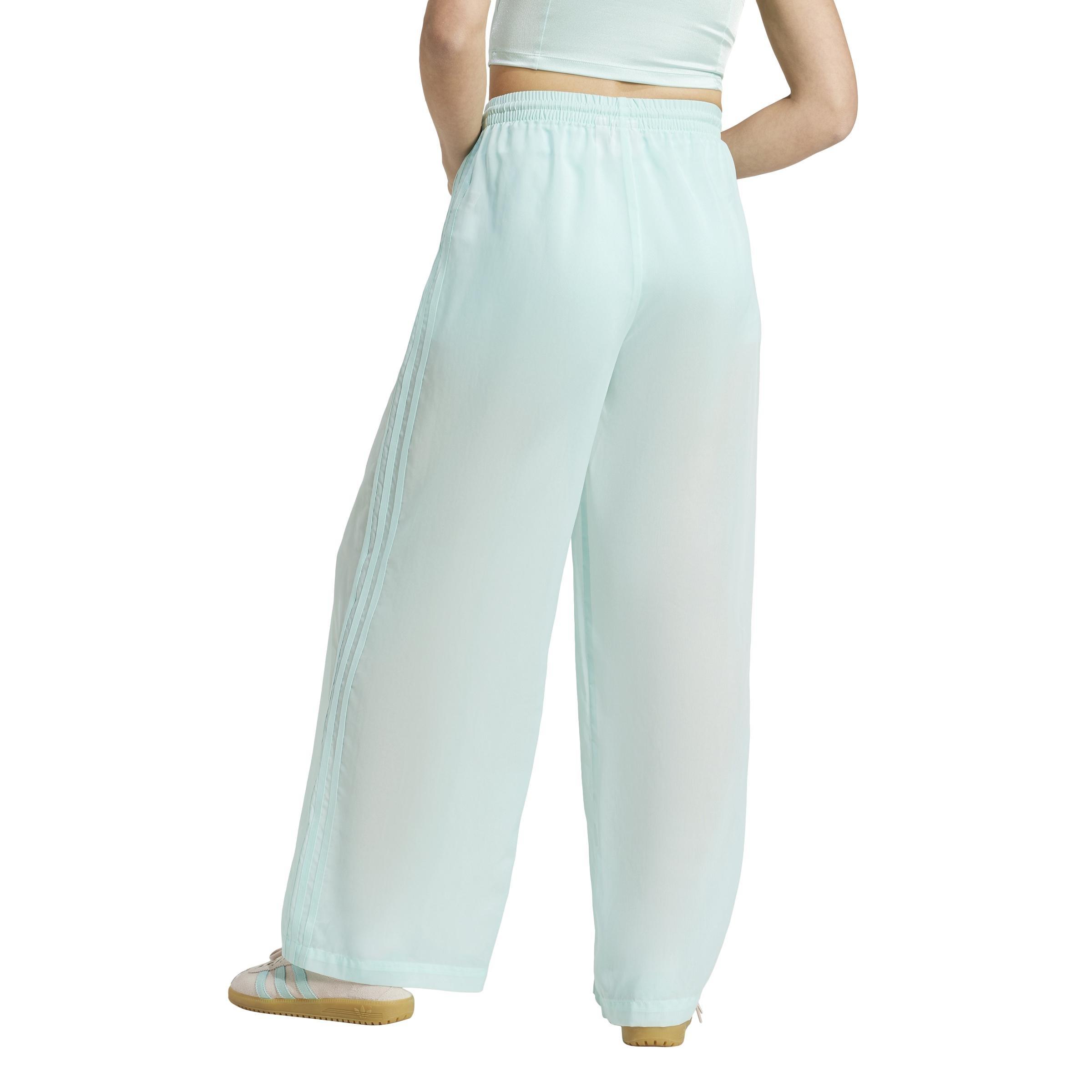 Adicolor Sheer Track Tracksuit Bottoms, Turquoise, A901_ONE, large image number 2