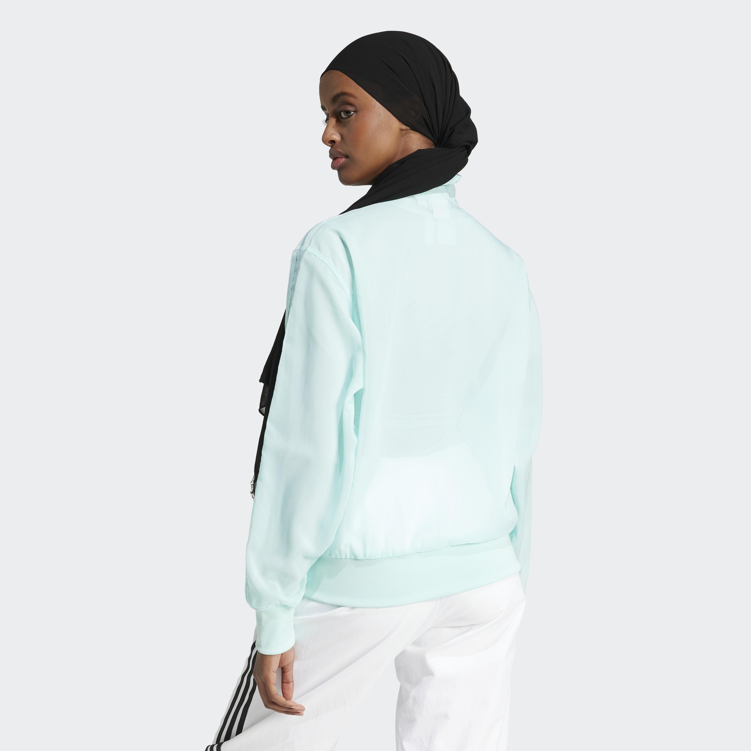 Adicolor Sheer Track Top, Turquoise, A901_ONE, large image number 3