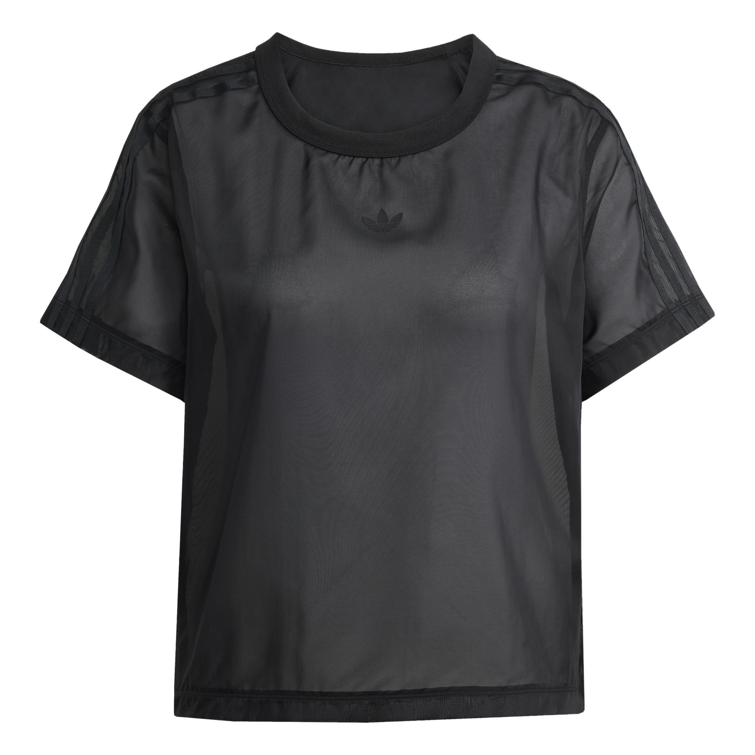 Adicolor Sheer 3-Stripes T-Shirt, Black