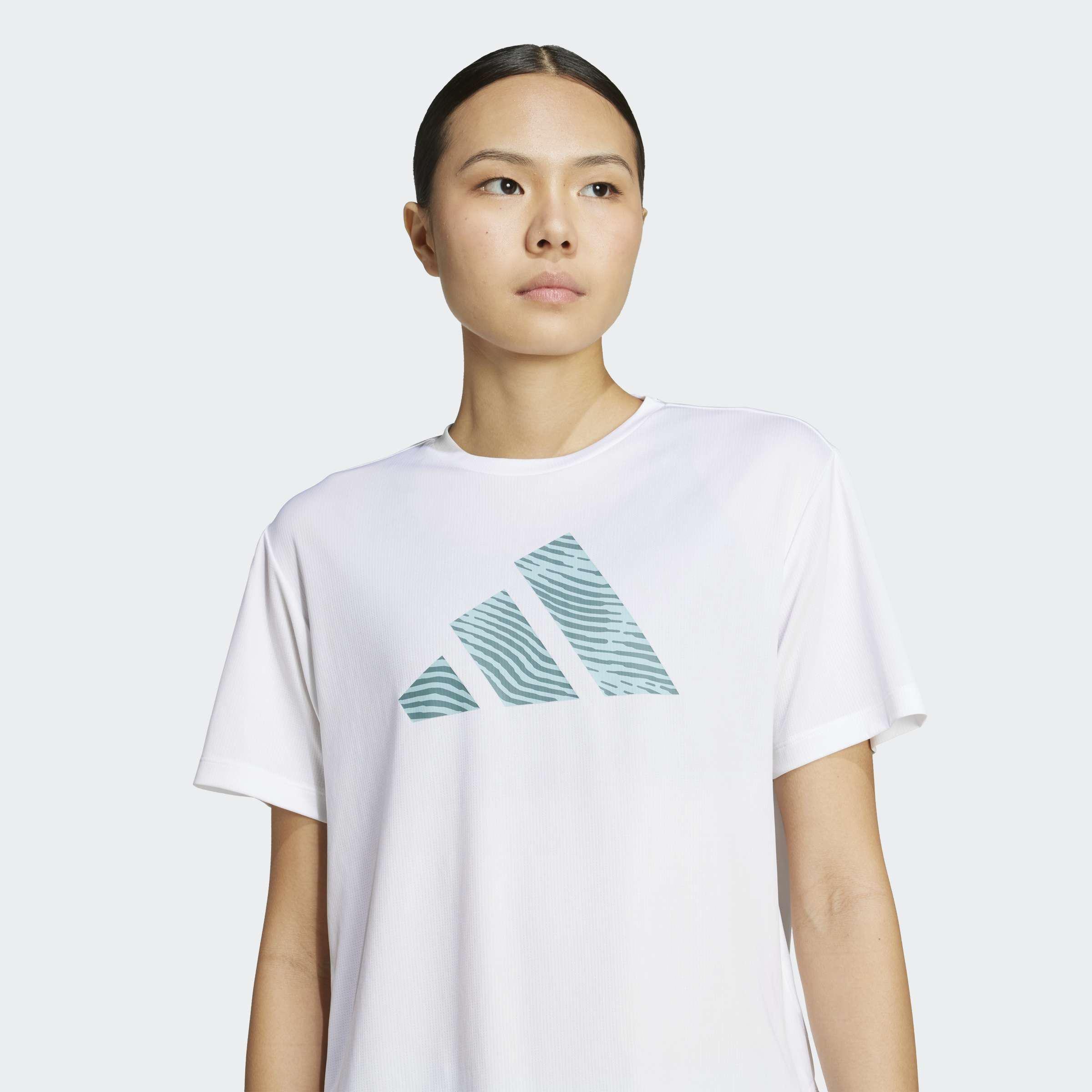 Adi365 Running Essentials Brand Love T-Shirt, White, A901_ONE, large image number 3