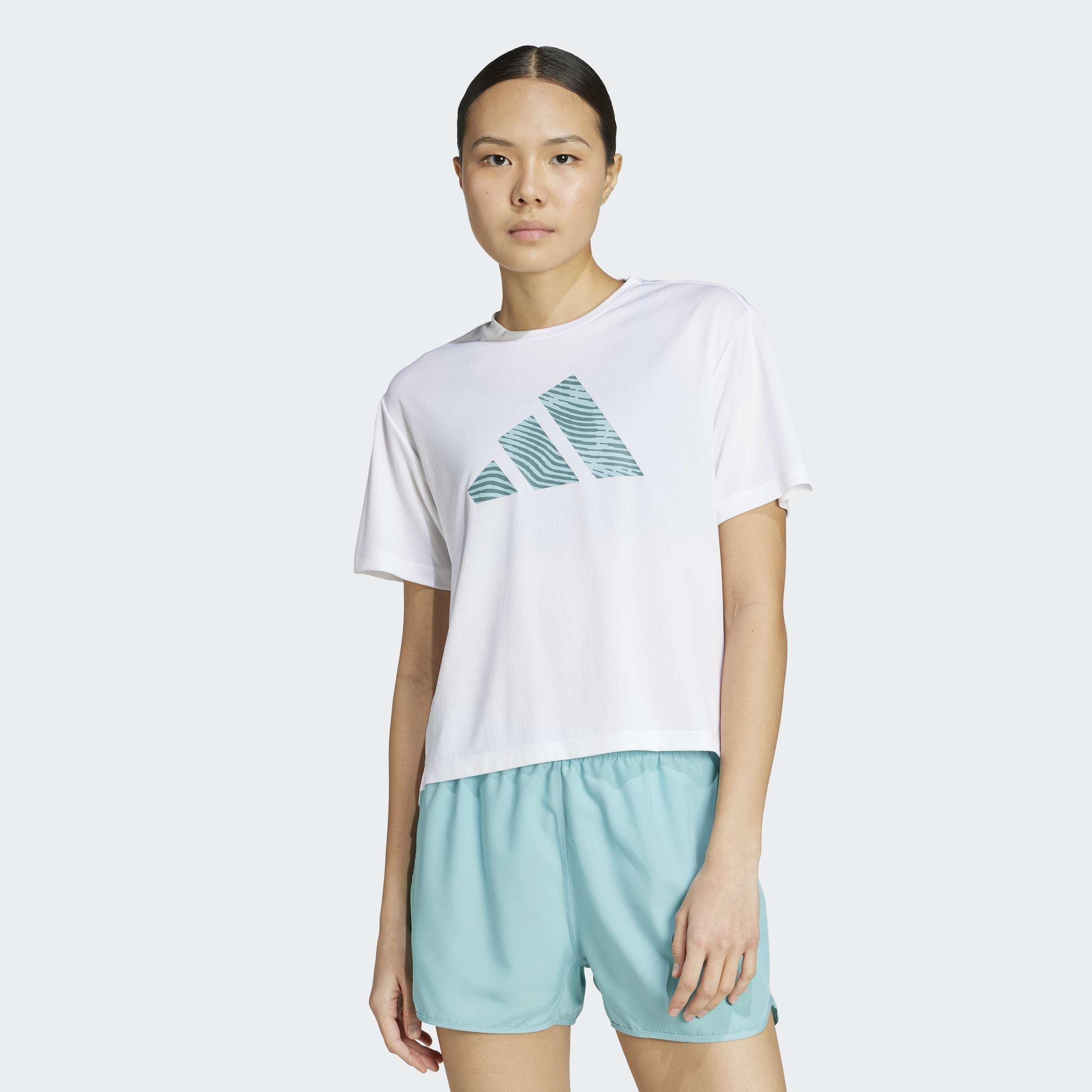 Adi365 Running Essentials Brand Love T-Shirt, White, A901_ONE, large image number 4
