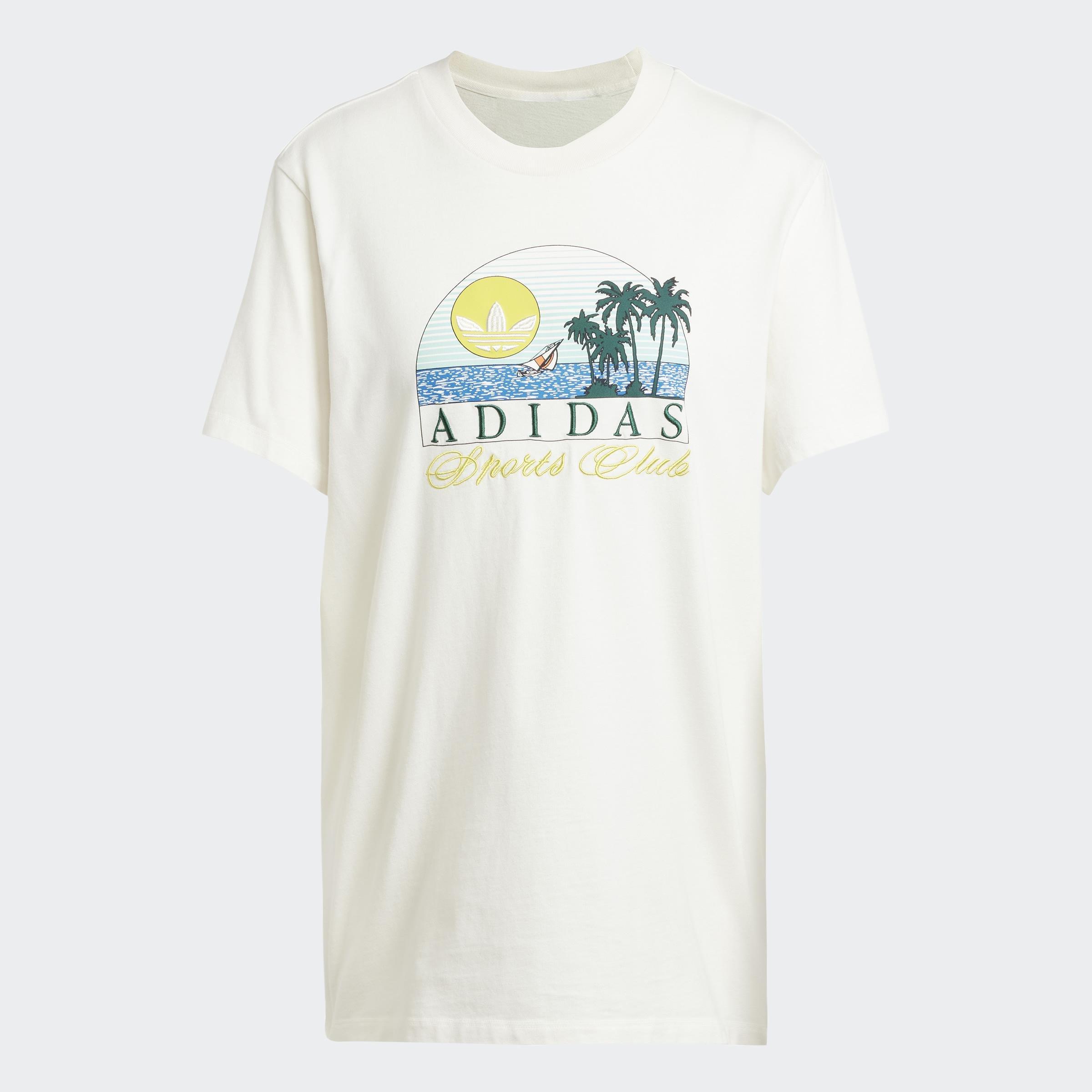 Trefoil Series Island Club Loose T-Shirt, White, A901_ONE, large image number 1