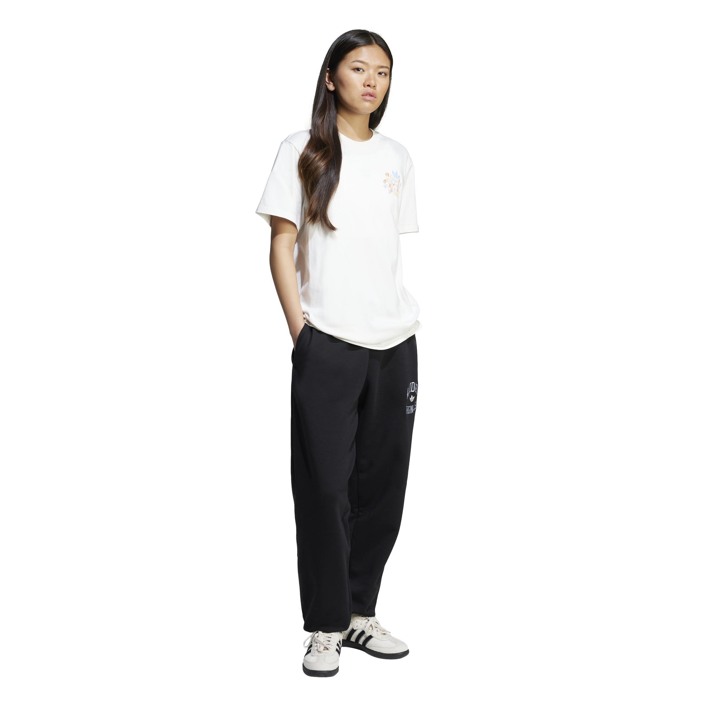 Trefoil Series Forever Originals Loose T-Shirt, White, A901_ONE, large image number 8