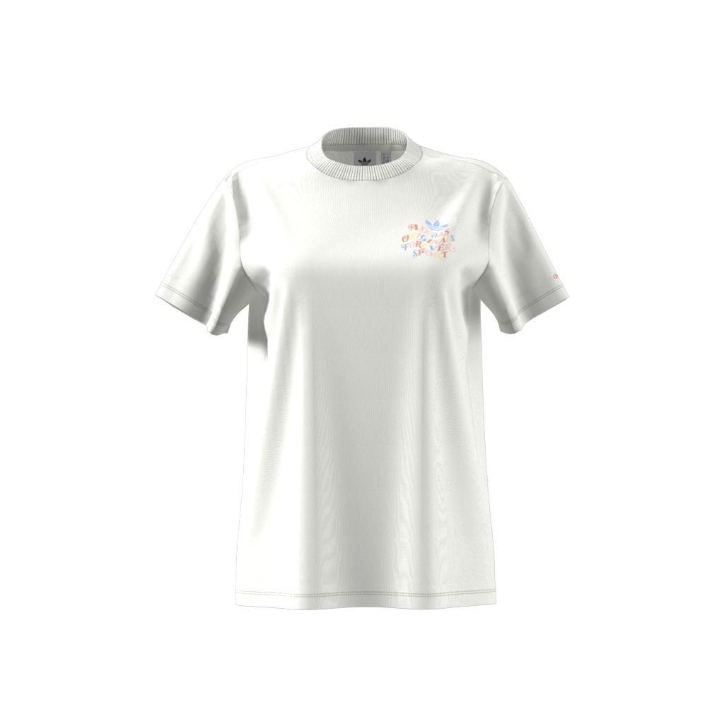 Trefoil Series Forever Originals Loose T-Shirt, White, A901_ONE, large image number 10