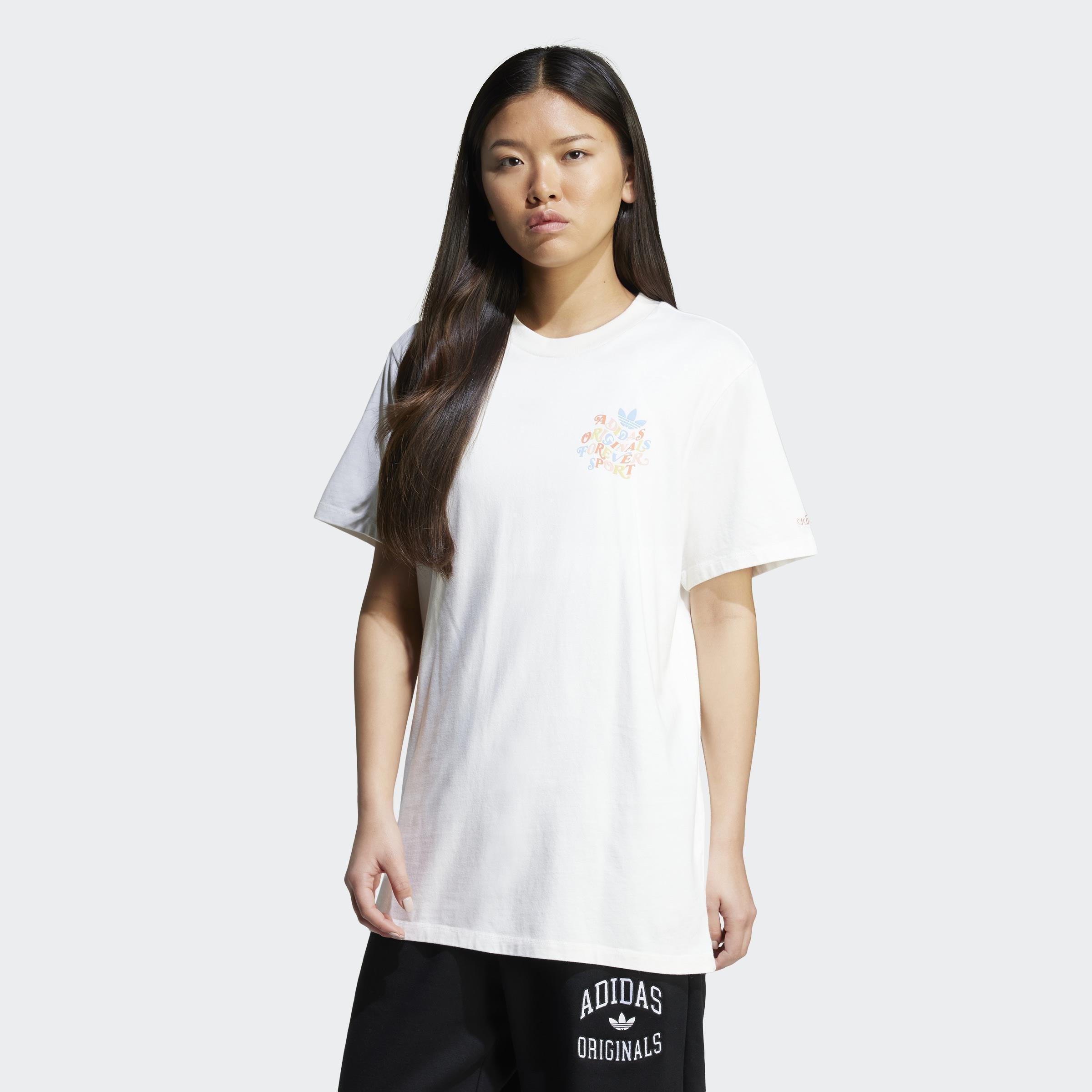 Trefoil Series Forever Originals Loose T-Shirt, White, A901_ONE, large image number 11