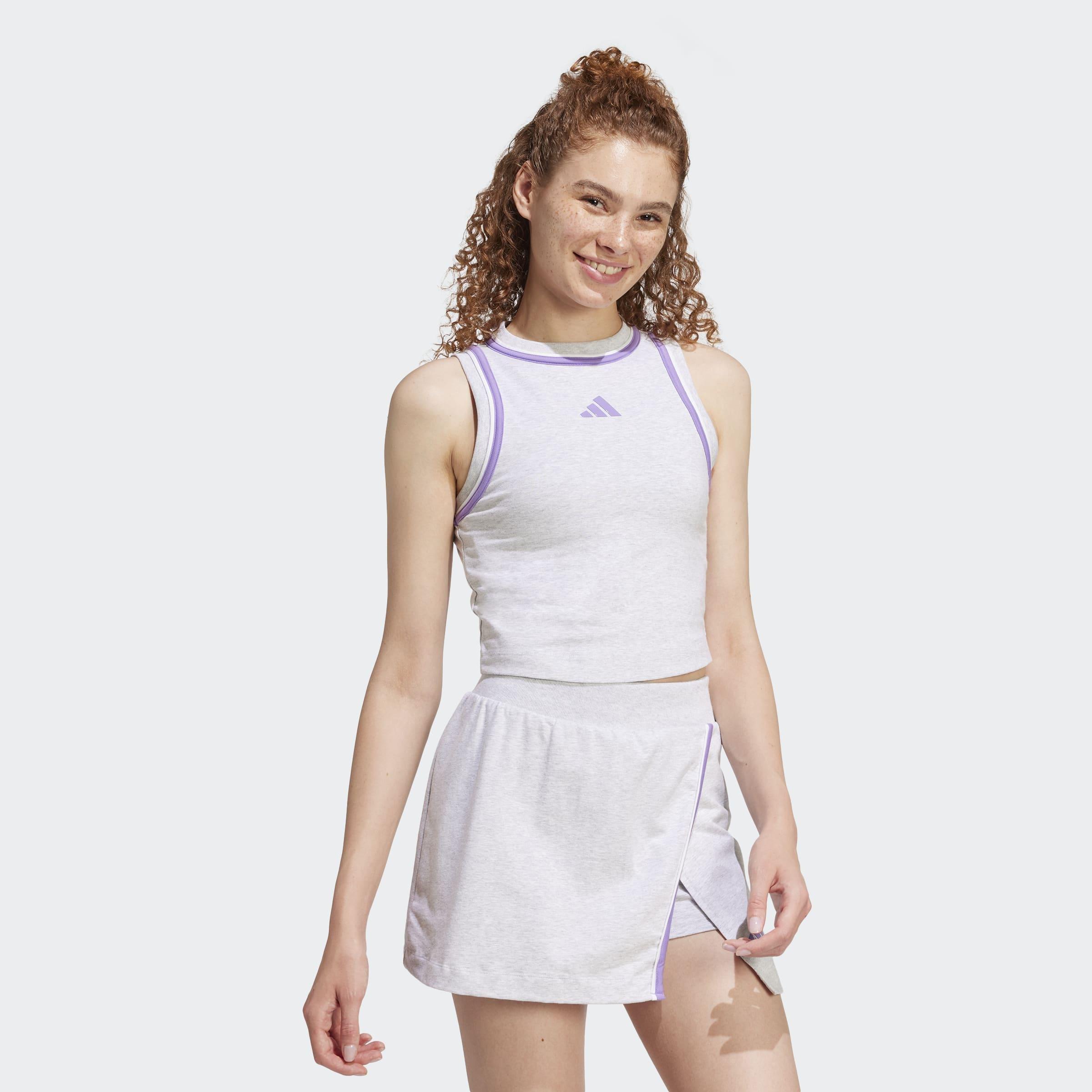 Essentials Color-Pop Cotton Crop Tank Top, Grey, A901_ONE, large image number 4