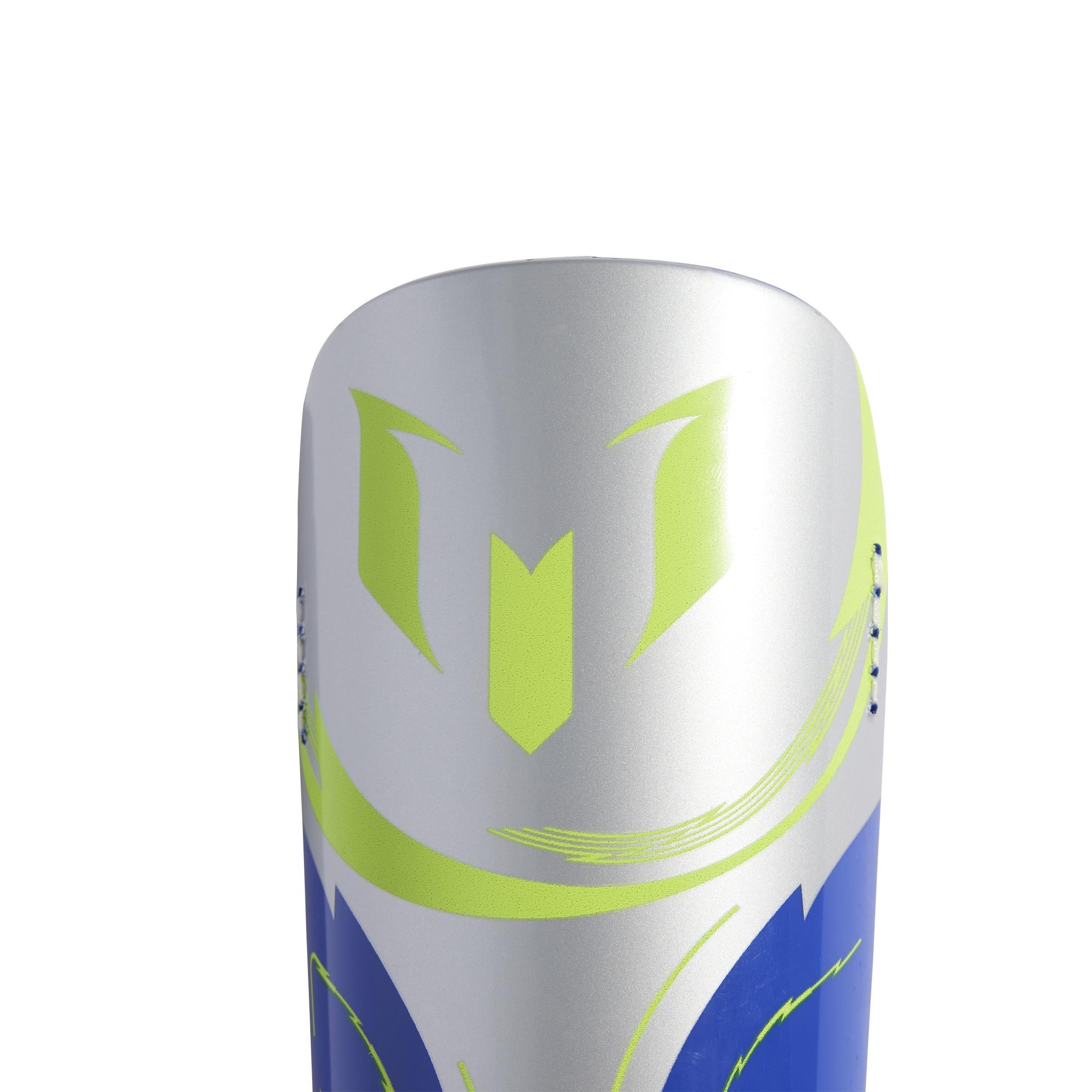 Kids Unisex Messi Match Shin Guards, Grey, A901_ONE, large image number 3