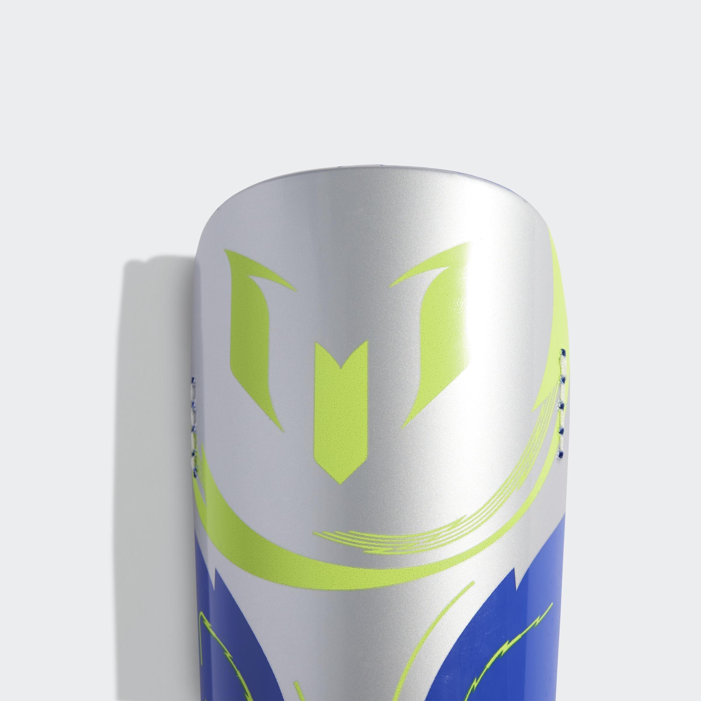 Kids Unisex Messi Match Shin Guards, Grey, A901_ONE, large image number 5