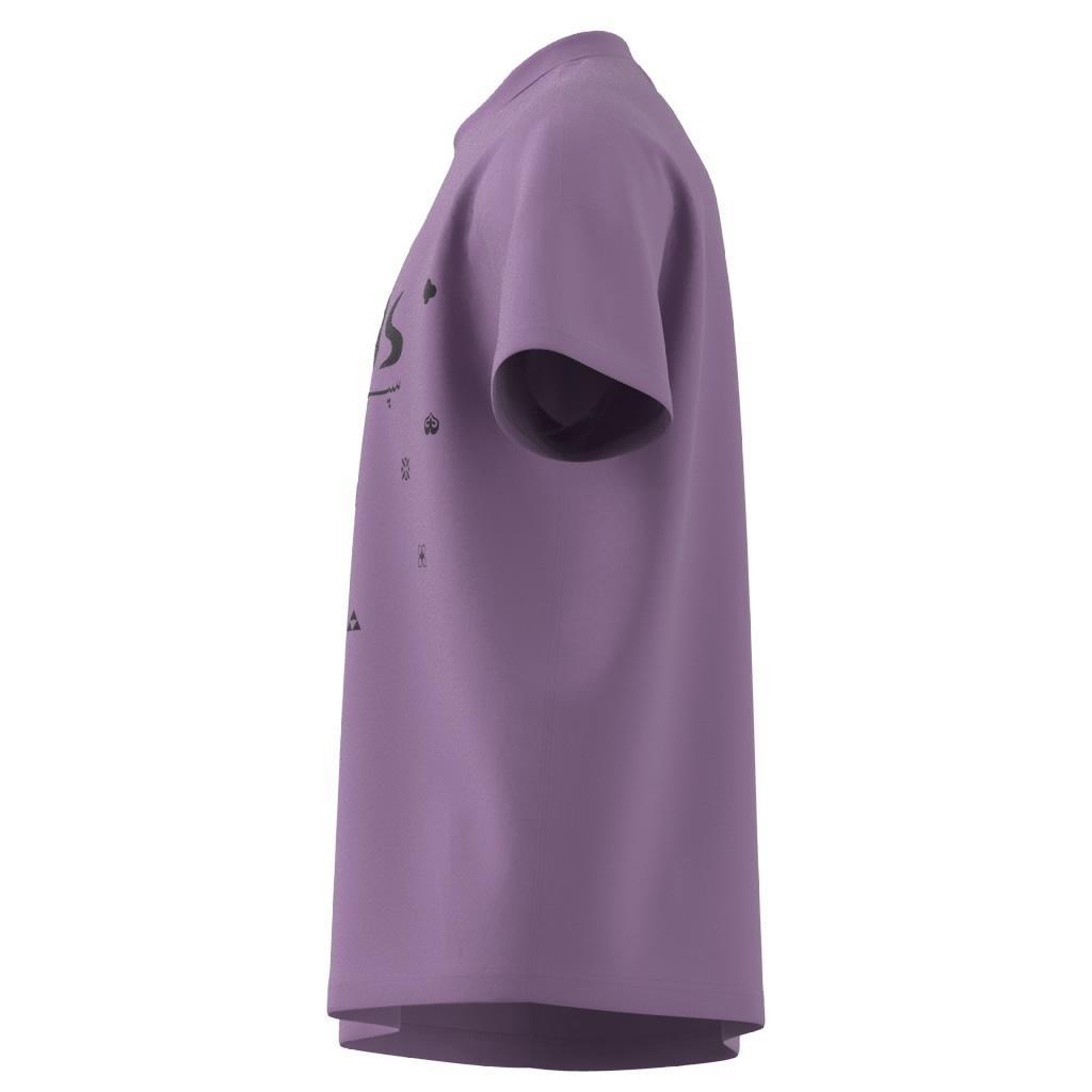 Unisex Bloom Sky Print T-Shirt, Purple, A901_ONE, large image number 10