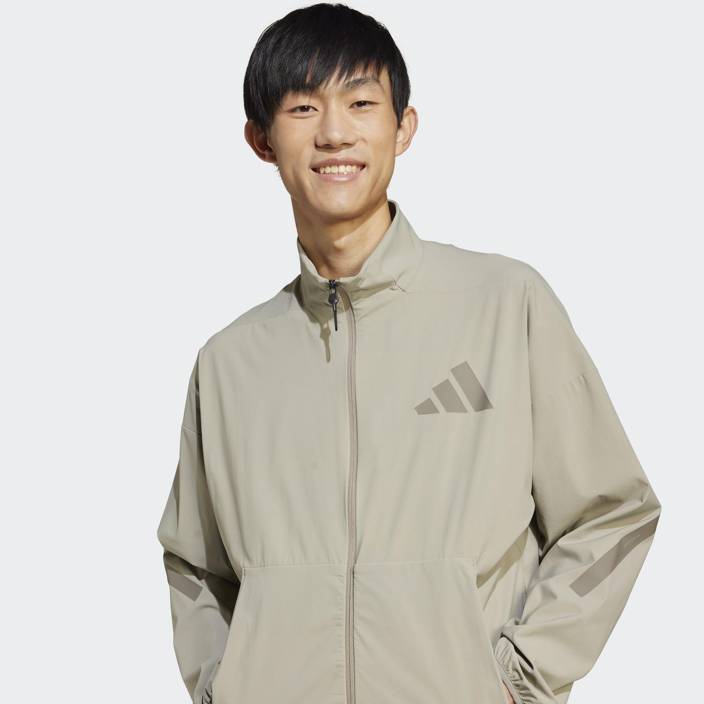 adidas Z.N.E. Woven Track Top, Beige, A901_ONE, large image number 6