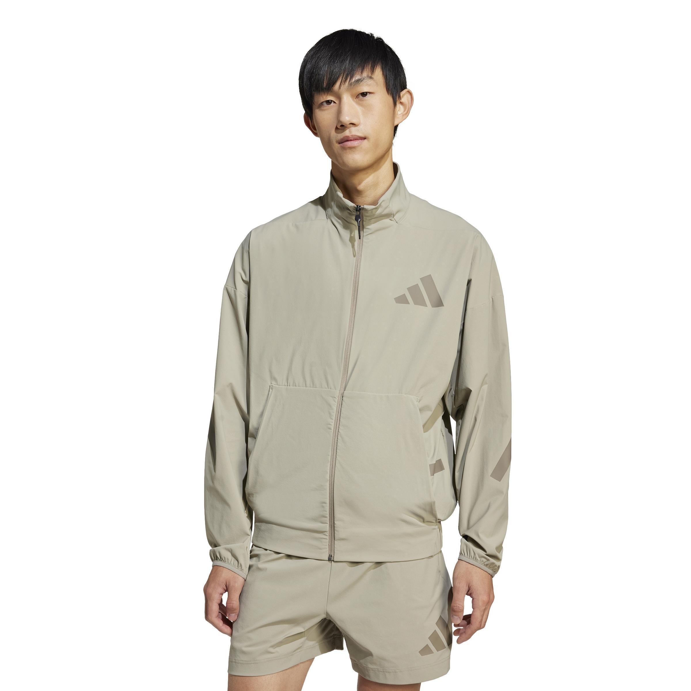 adidas Z.N.E. Woven Track Top, Beige, A901_ONE, large image number 9