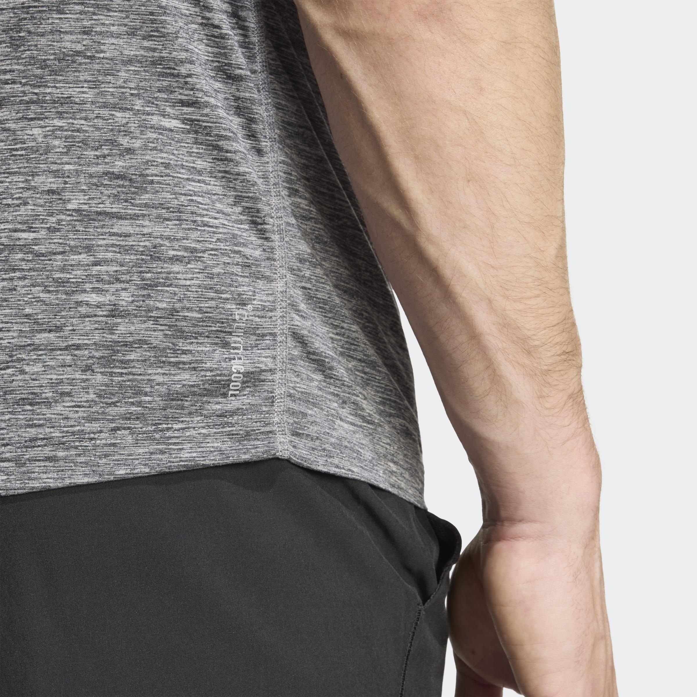Own The Run Melange T-Shirt, Black, A901_ONE, large image number 2