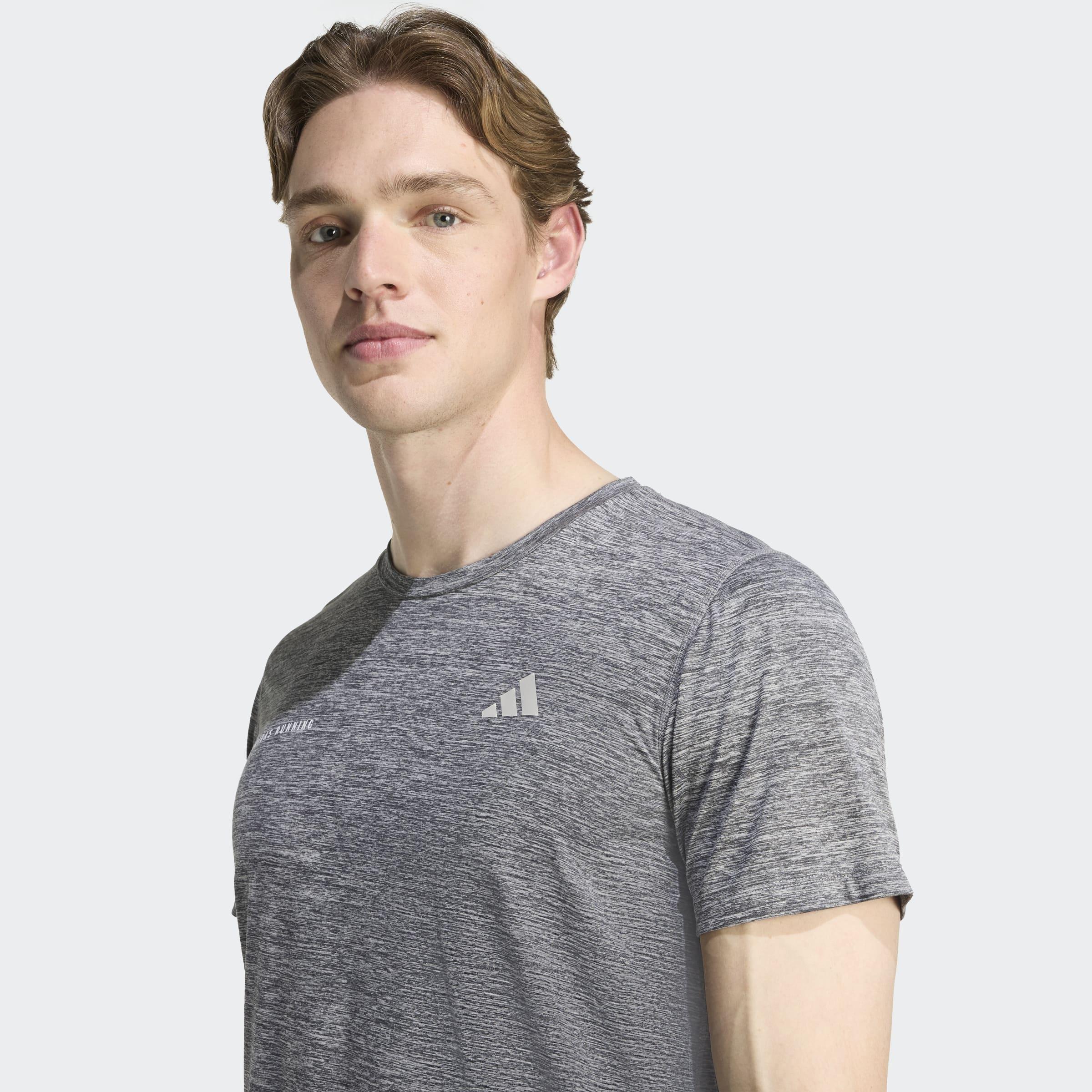 Own The Run Melange T-Shirt, Black, A901_ONE, large image number 3