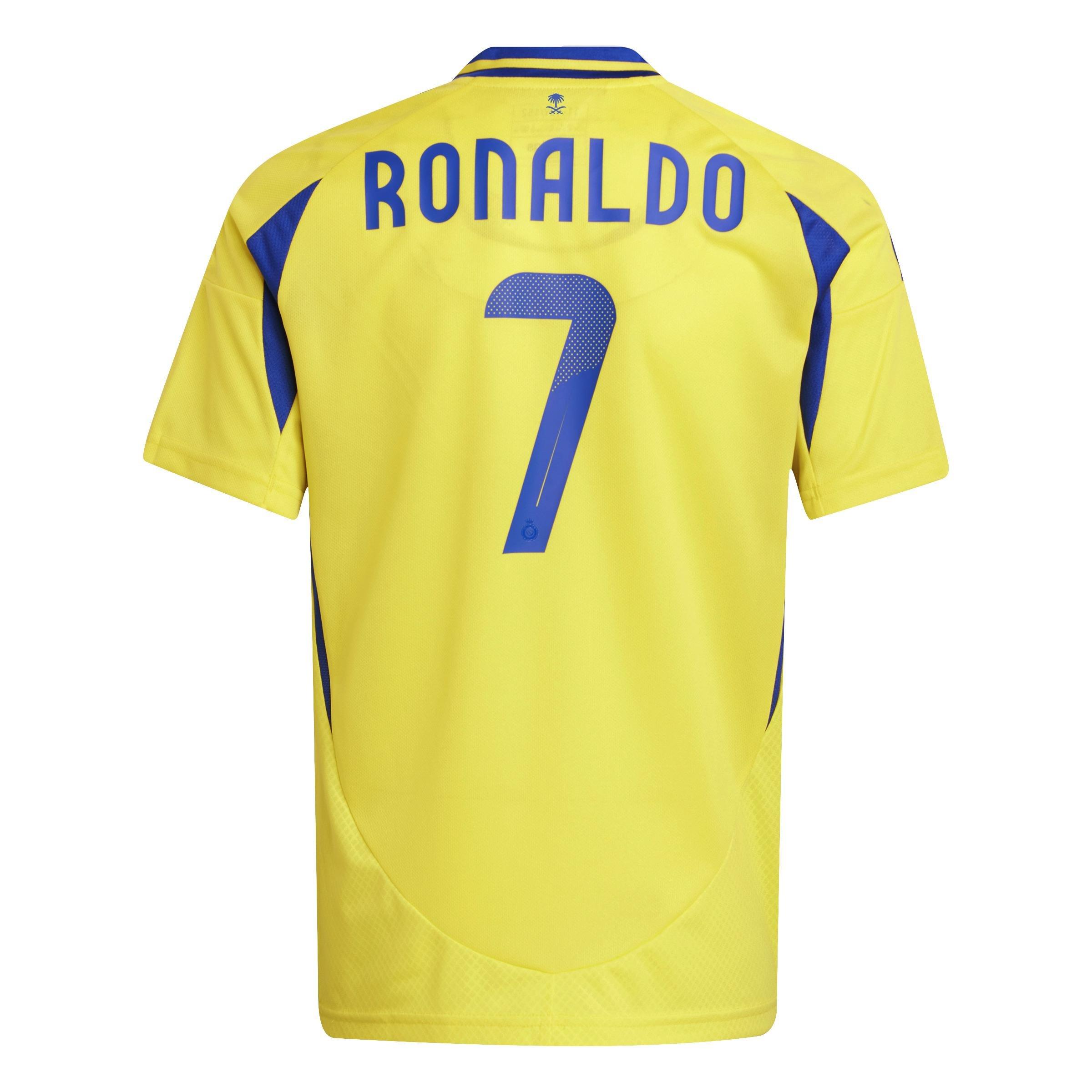 Kids Al Nassr FC 24/25 Ronaldo Home Jersey, Yellow, A901_ONE, large image number 3