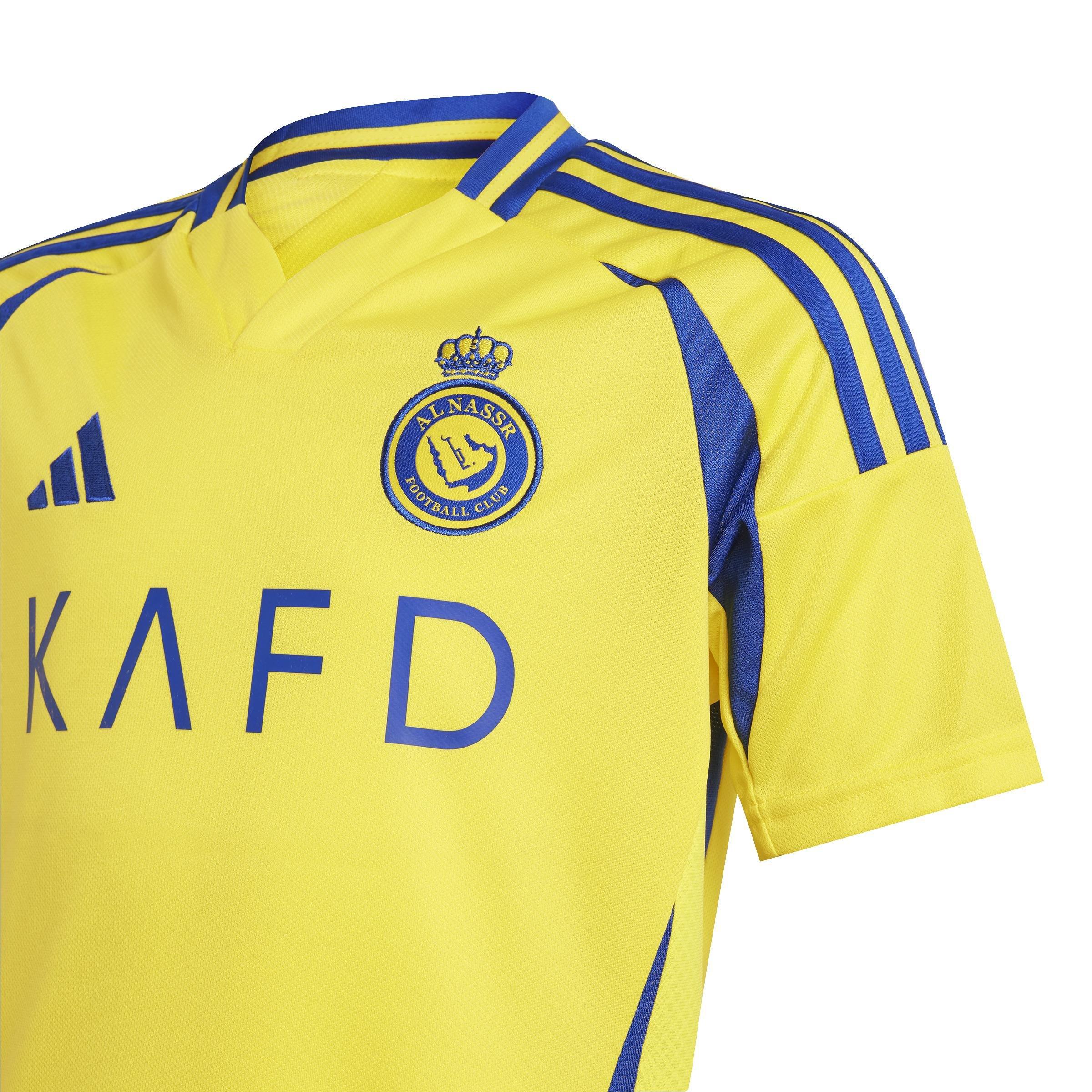 Kids Al Nassr Fc 24/25 Home Jersey, Yellow, A901_ONE, large image number 7