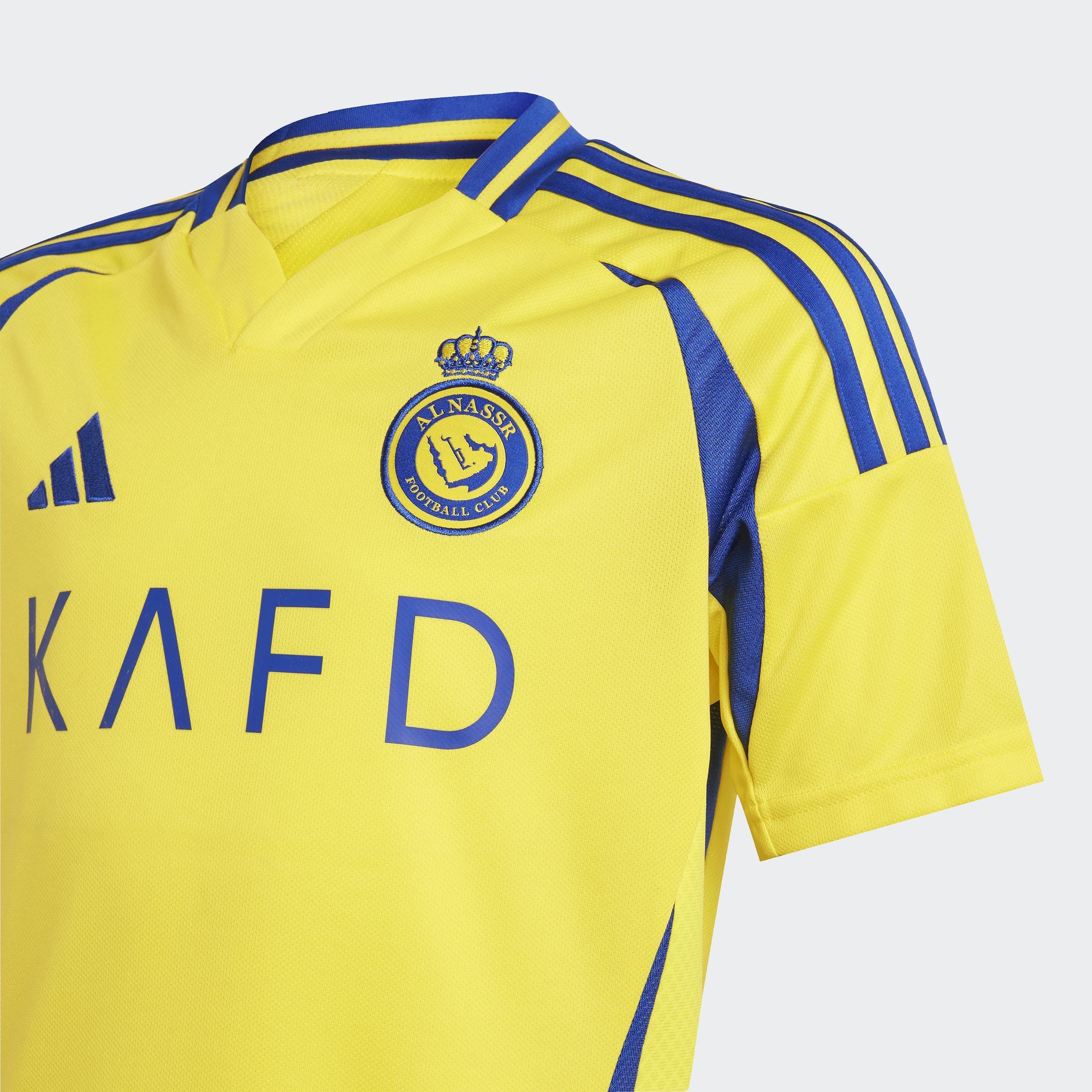 Kids Al Nassr Fc 24/25 Home Jersey, Yellow, A901_ONE, large image number 8