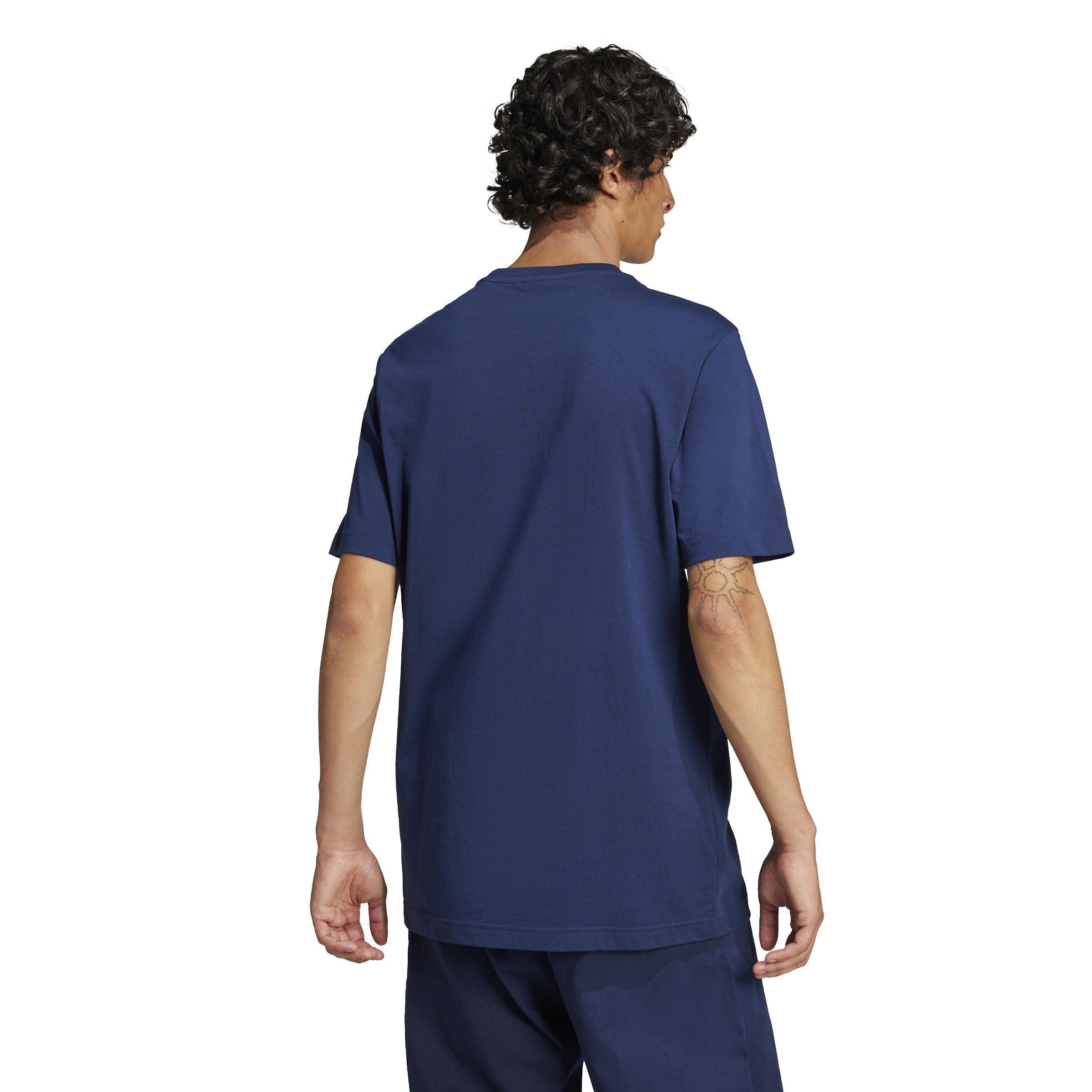 Adicolor Trefoil T-Shirt, Blue, A901_ONE, large image number 3