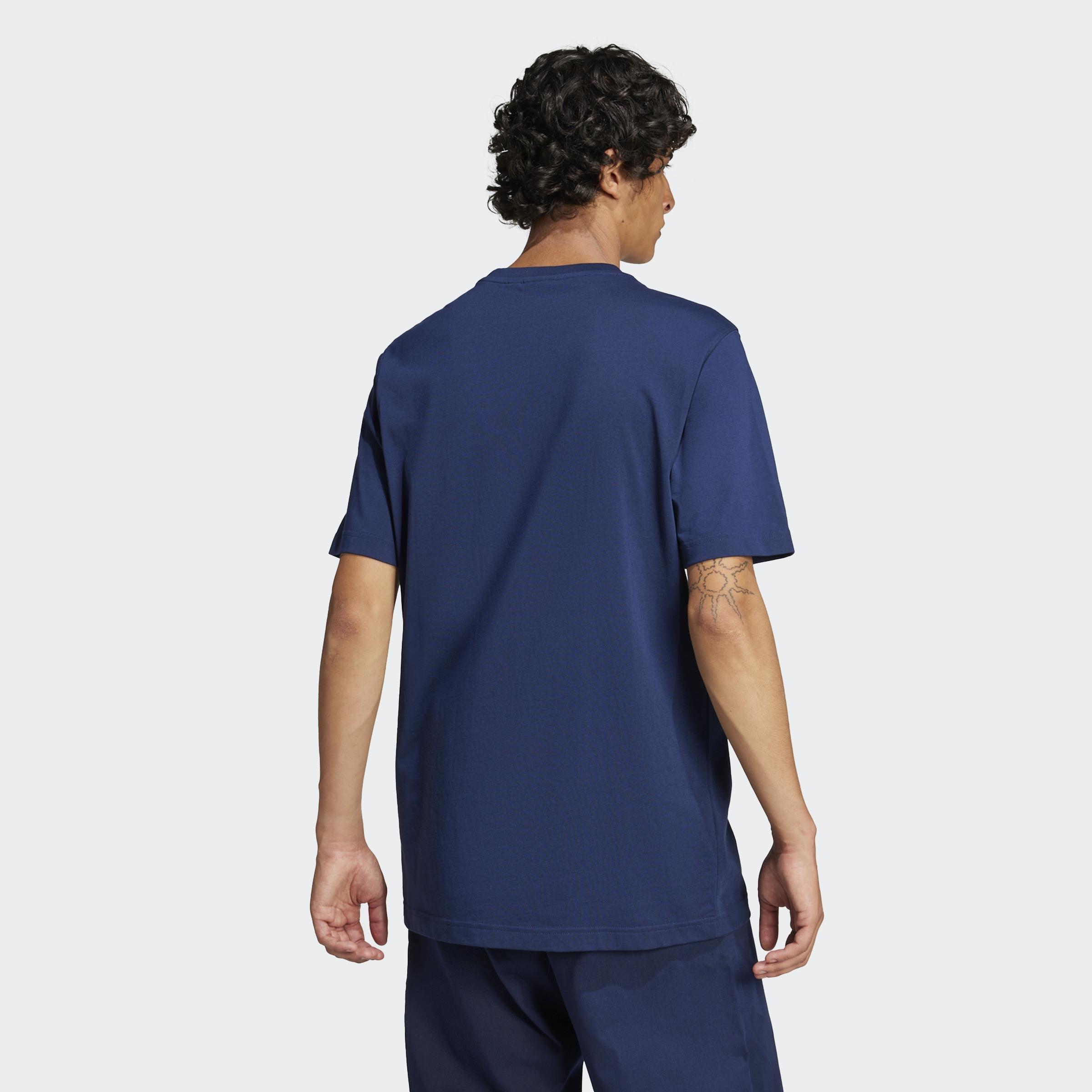 Adicolor Trefoil T-Shirt, Blue, A901_ONE, large image number 4