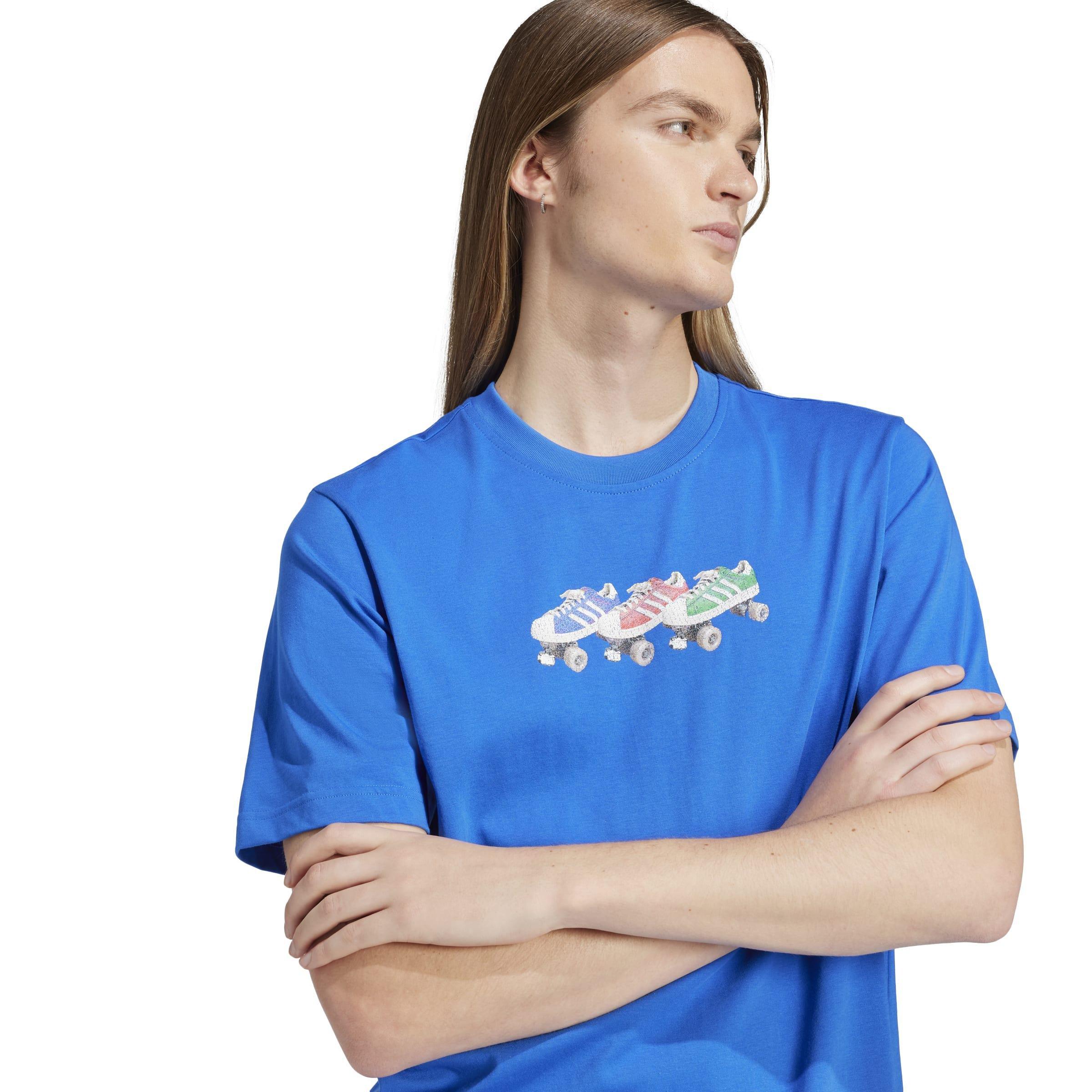adidas Originals T-Shirt, Blue, A901_ONE, large image number 8