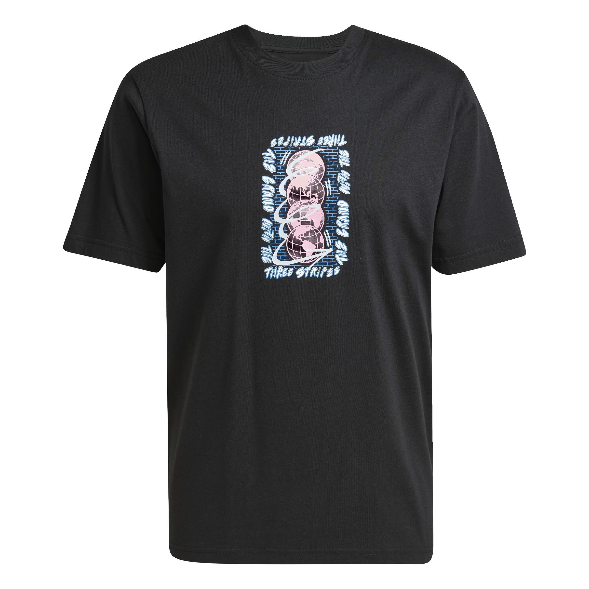 Trefoil Series T-Shirt, Black, A901_ONE, large image number 0