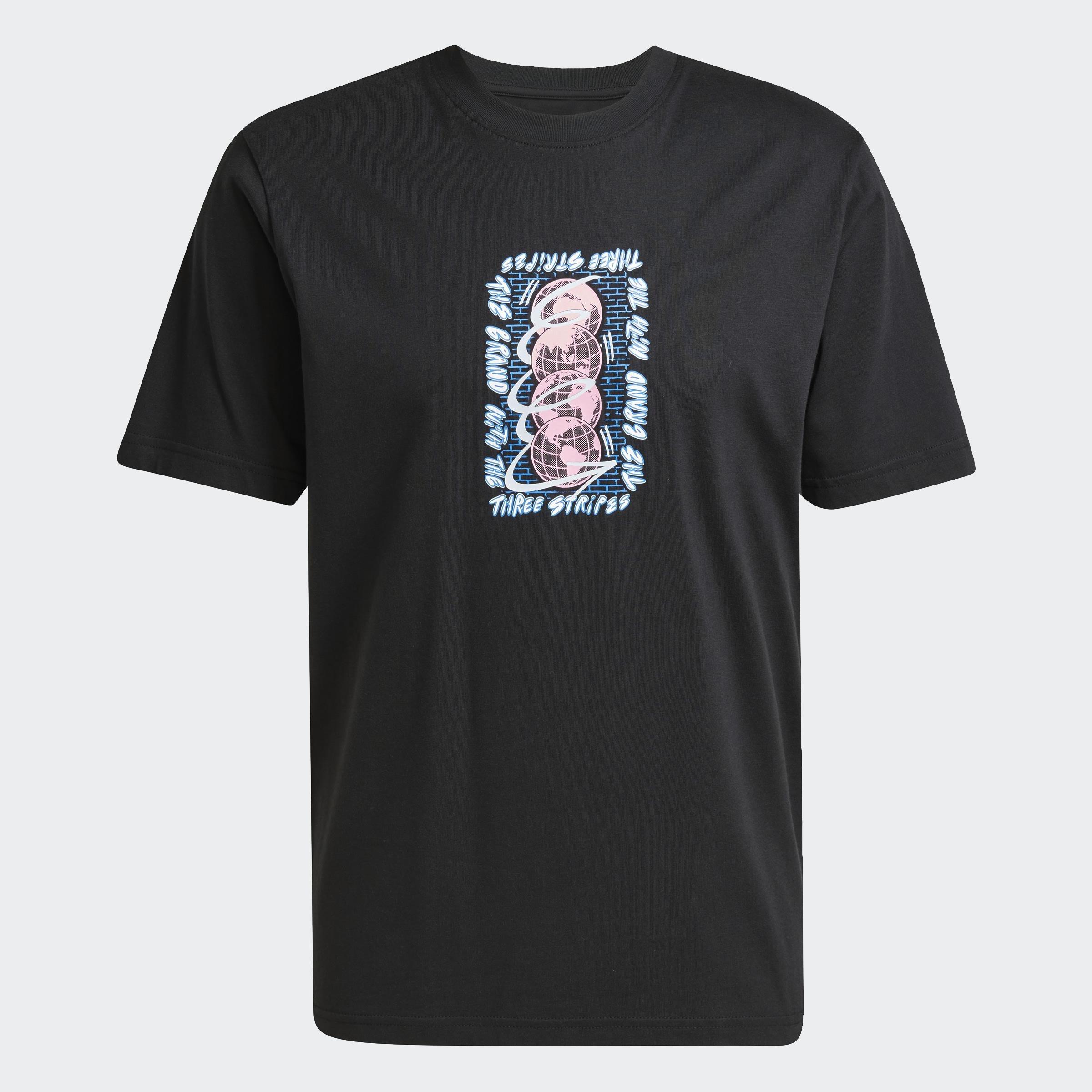 Trefoil Series T-Shirt, Black, A901_ONE, large image number 1