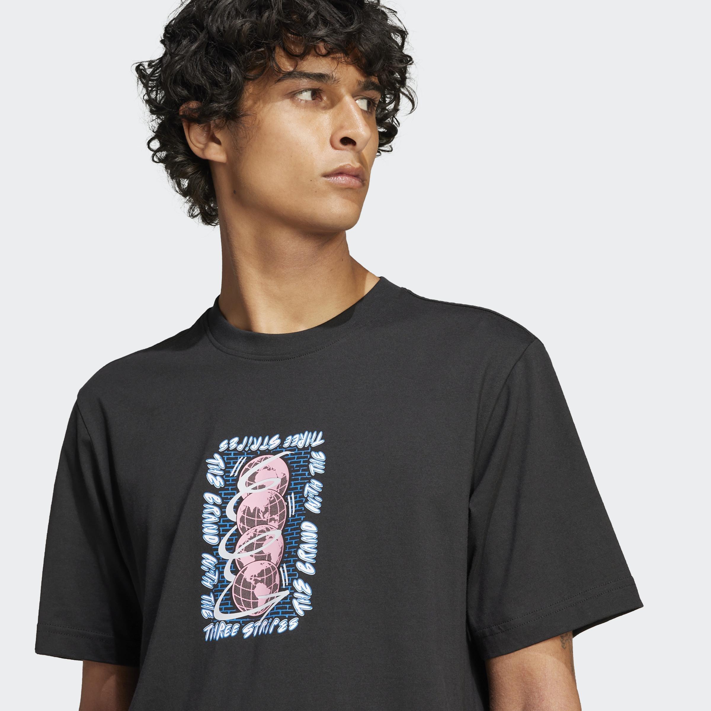 Trefoil Series T-Shirt, Black, A901_ONE, large image number 6