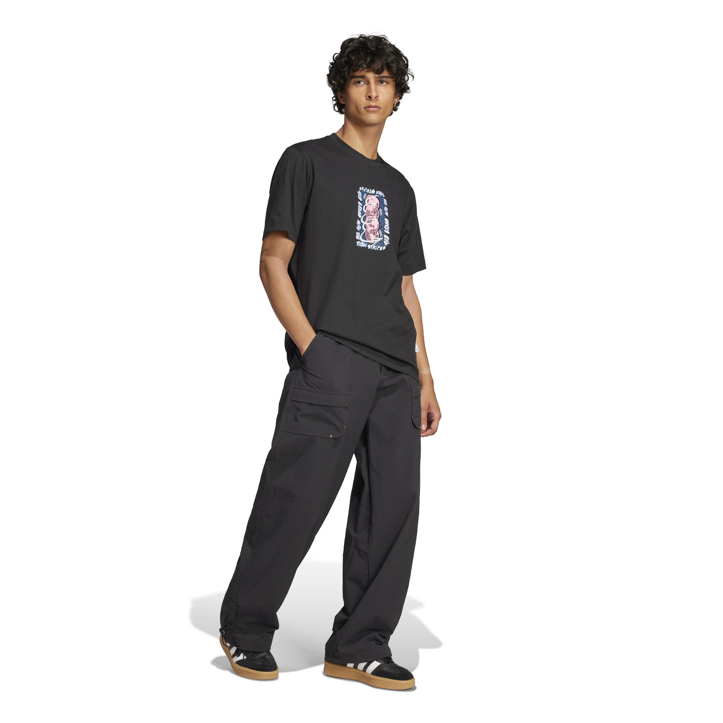 Trefoil Series T-Shirt, Black, A901_ONE, large image number 8