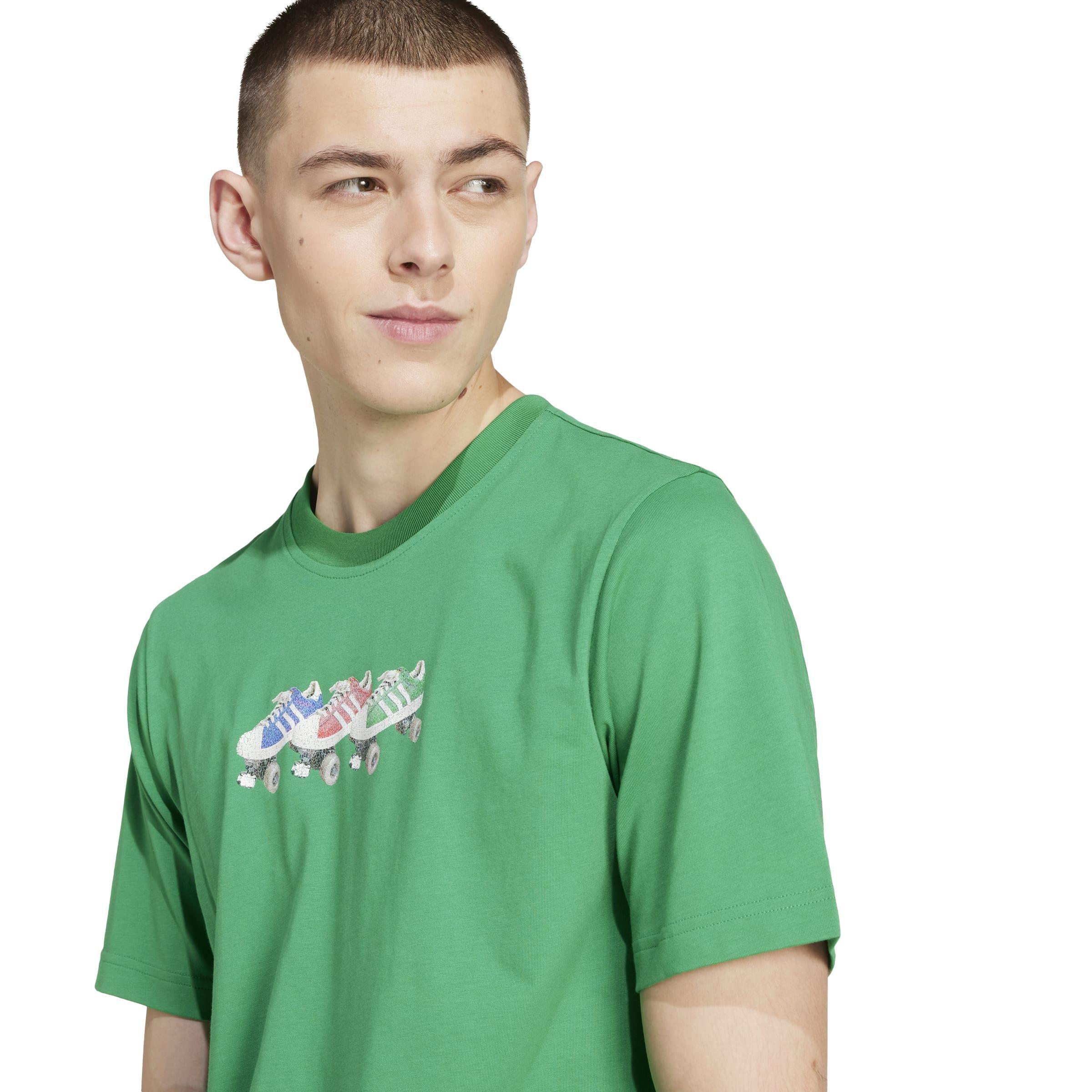 adidas Originals T-Shirt, Green, A901_ONE, large image number 2