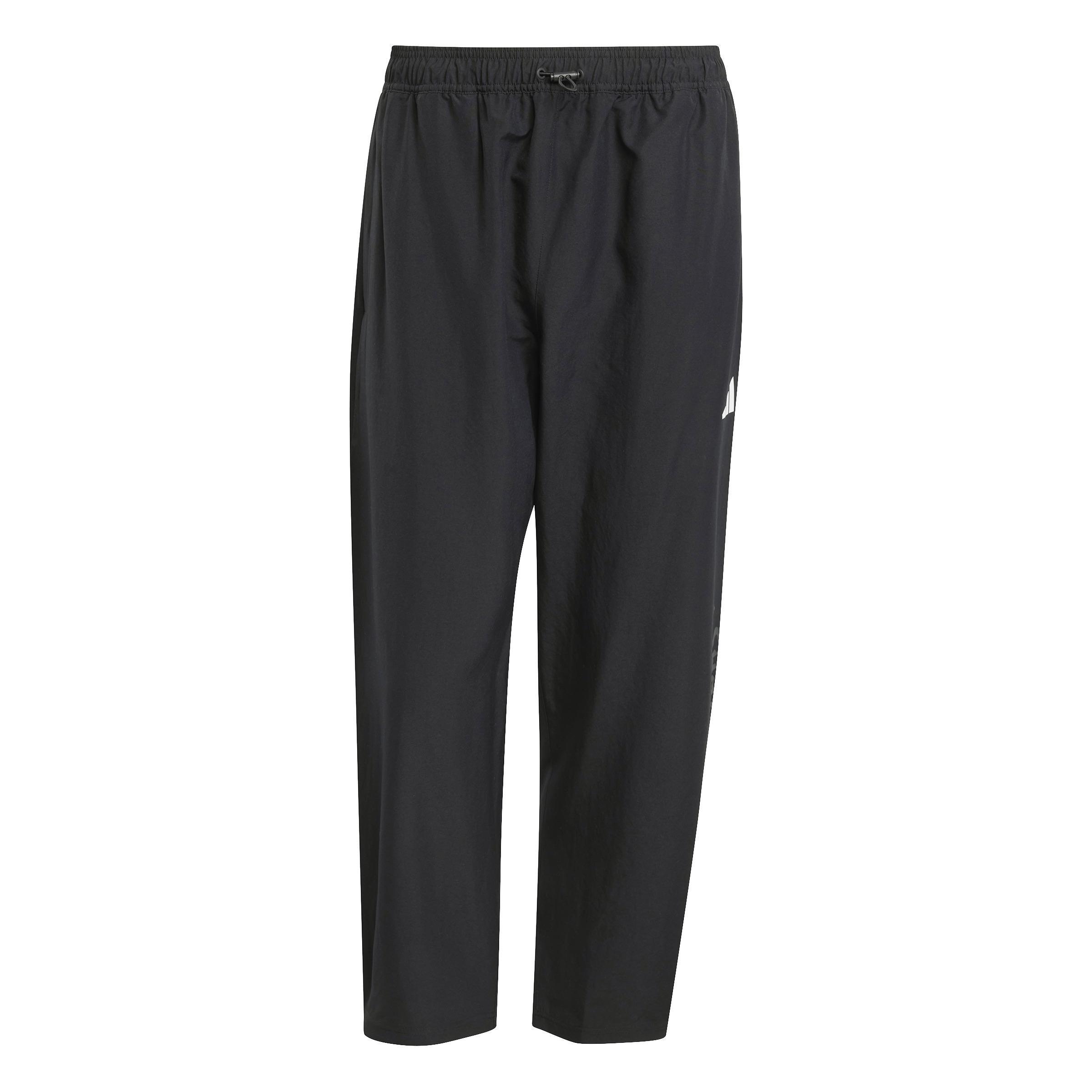 Bloom Sky Print Woven Tracksuit Bottoms, Black, , large image number 0