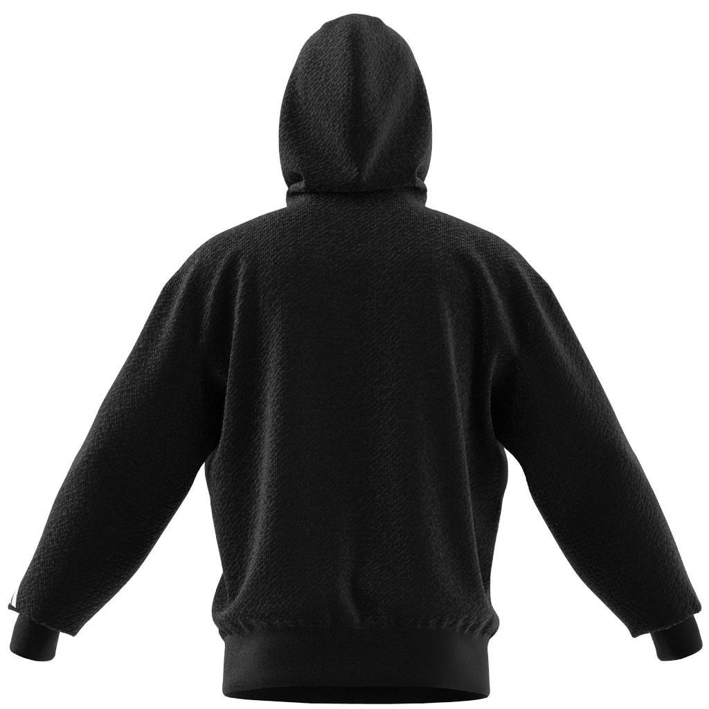 Unisex Bloom Sky Print French Terry Hoodie, Black, A901_ONE, large image number 7