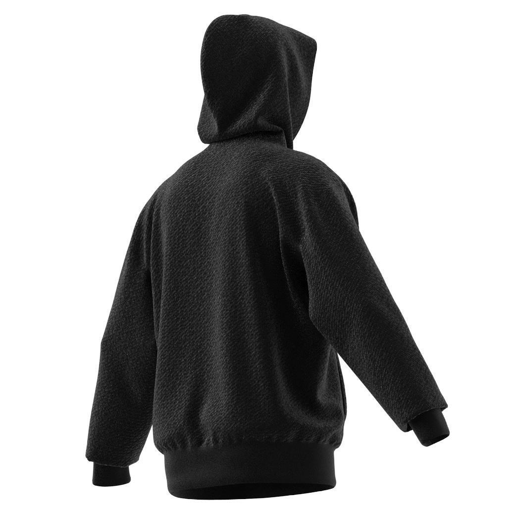 Unisex Bloom Sky Print French Terry Hoodie, Black, A901_ONE, large image number 12