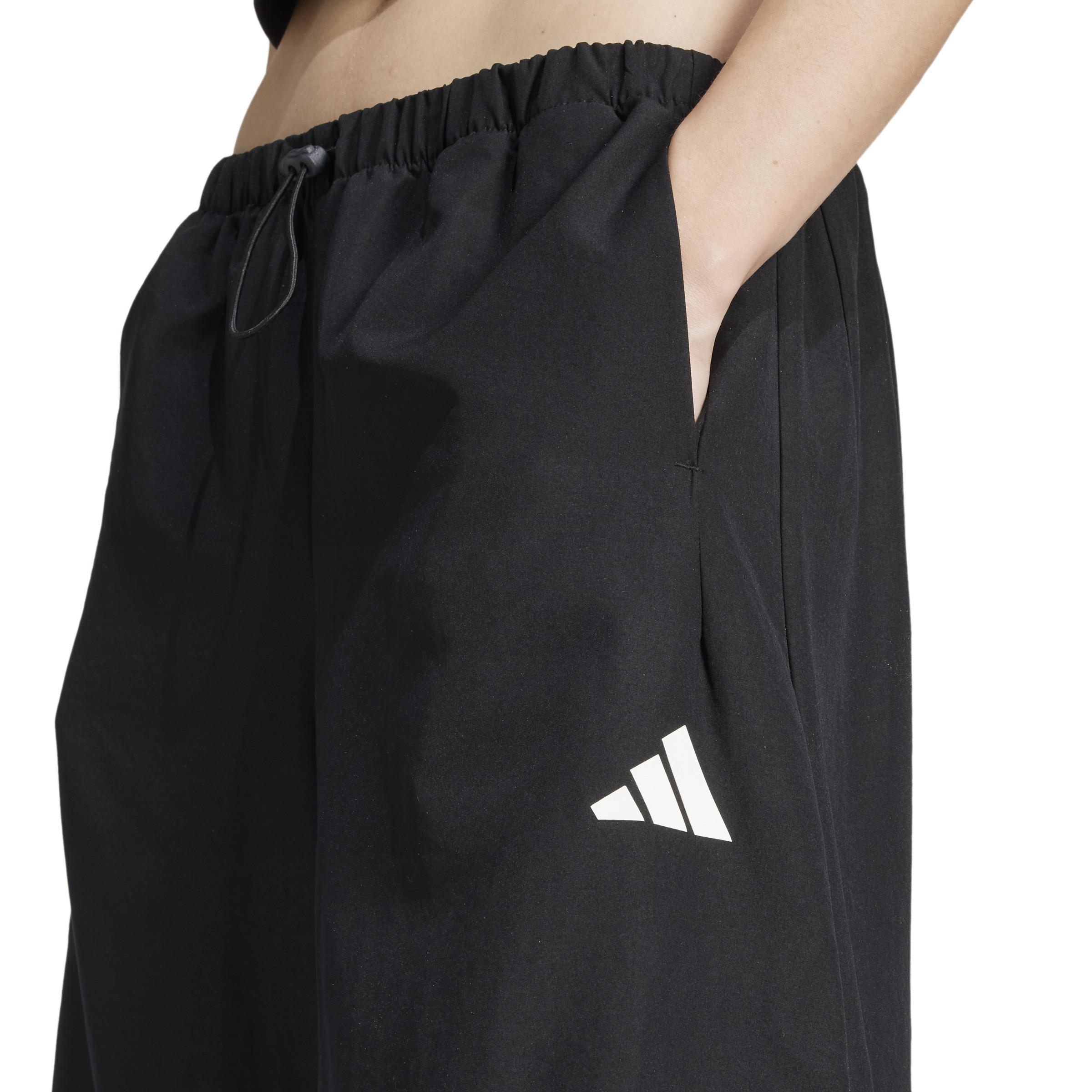 Bloom Sky Print Woven Parachute Tracksuit Bottoms, Black, A901_ONE, large image number 3