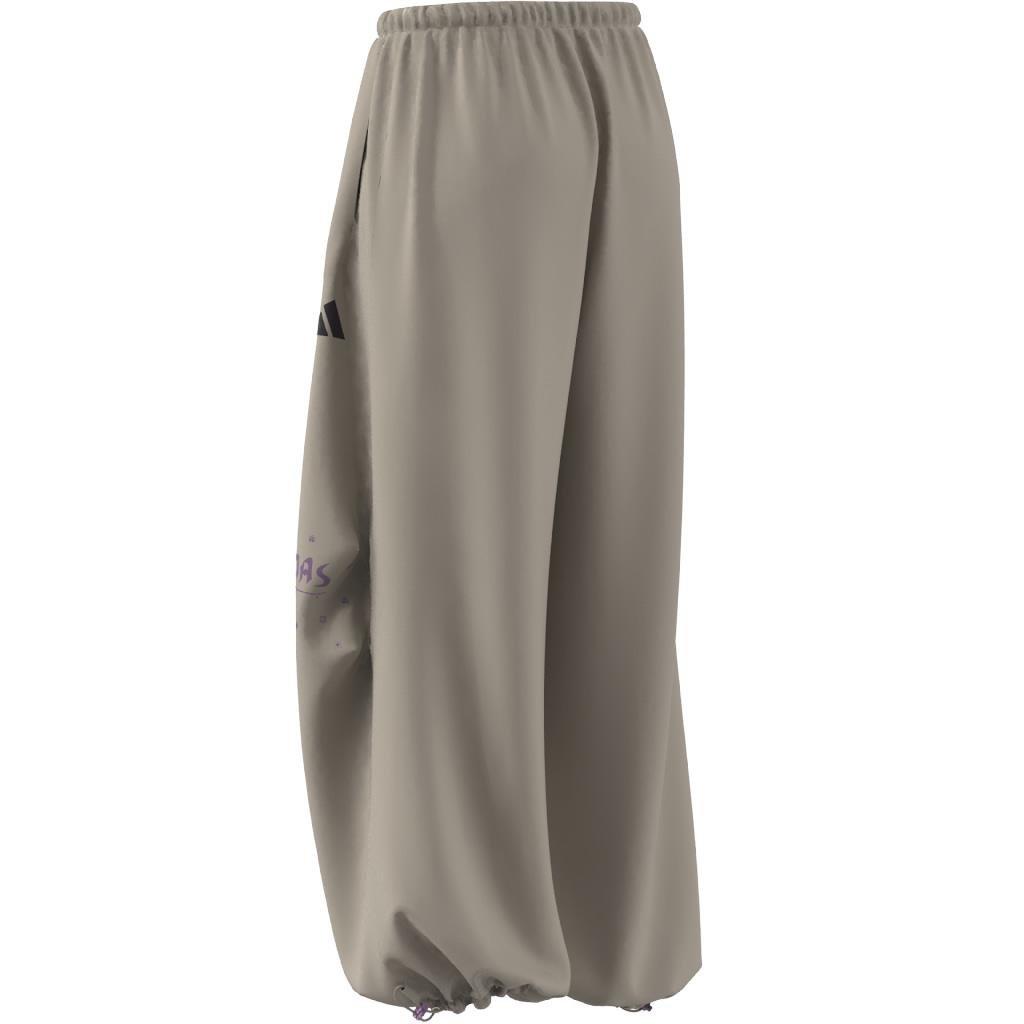 Bloom Sky Print Woven Parachute Tracksuit Bottoms, Beige, , large image number 6