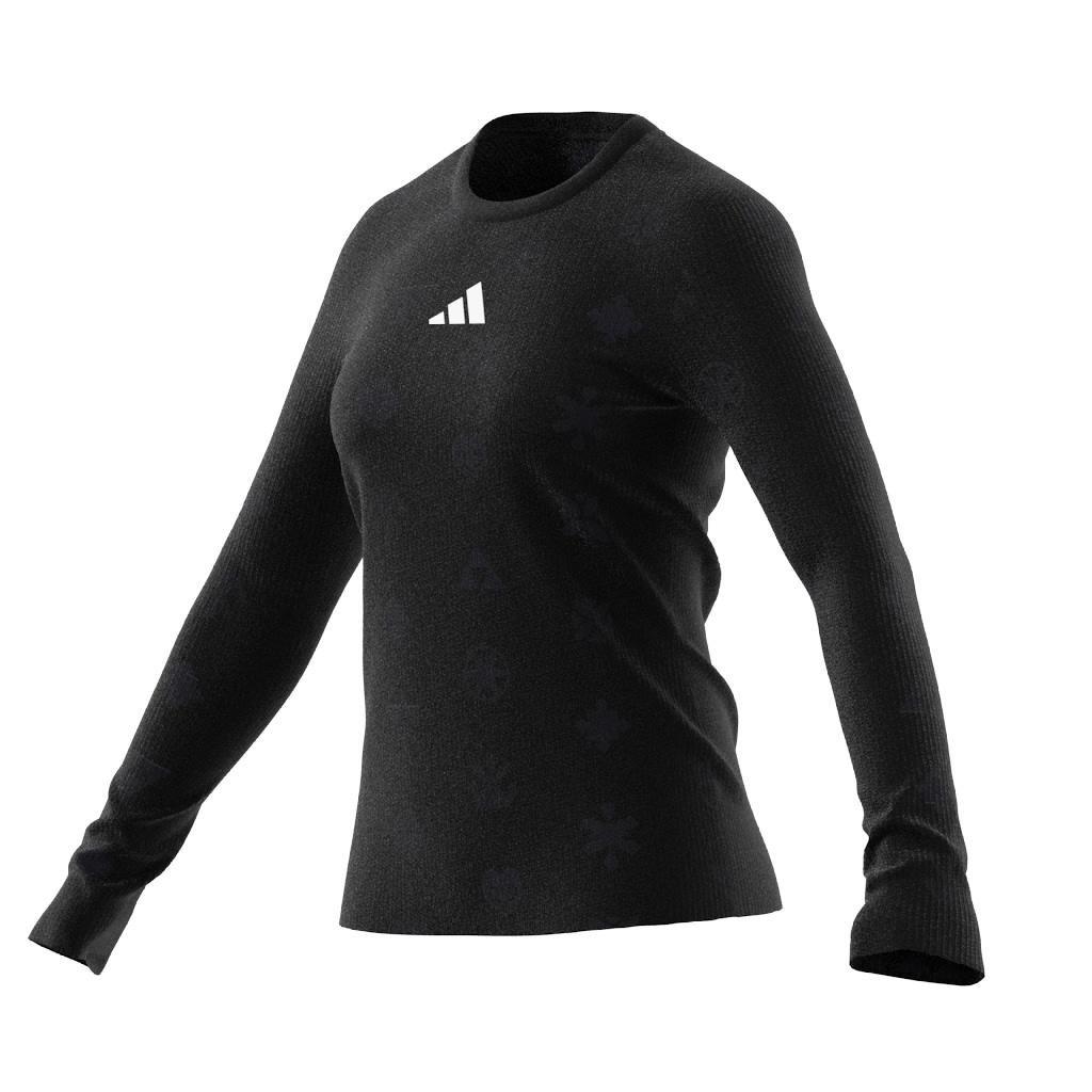 Bloom Sky Print Long Sleeve Long-Sleeve Top, Black, A901_ONE, large image number 6