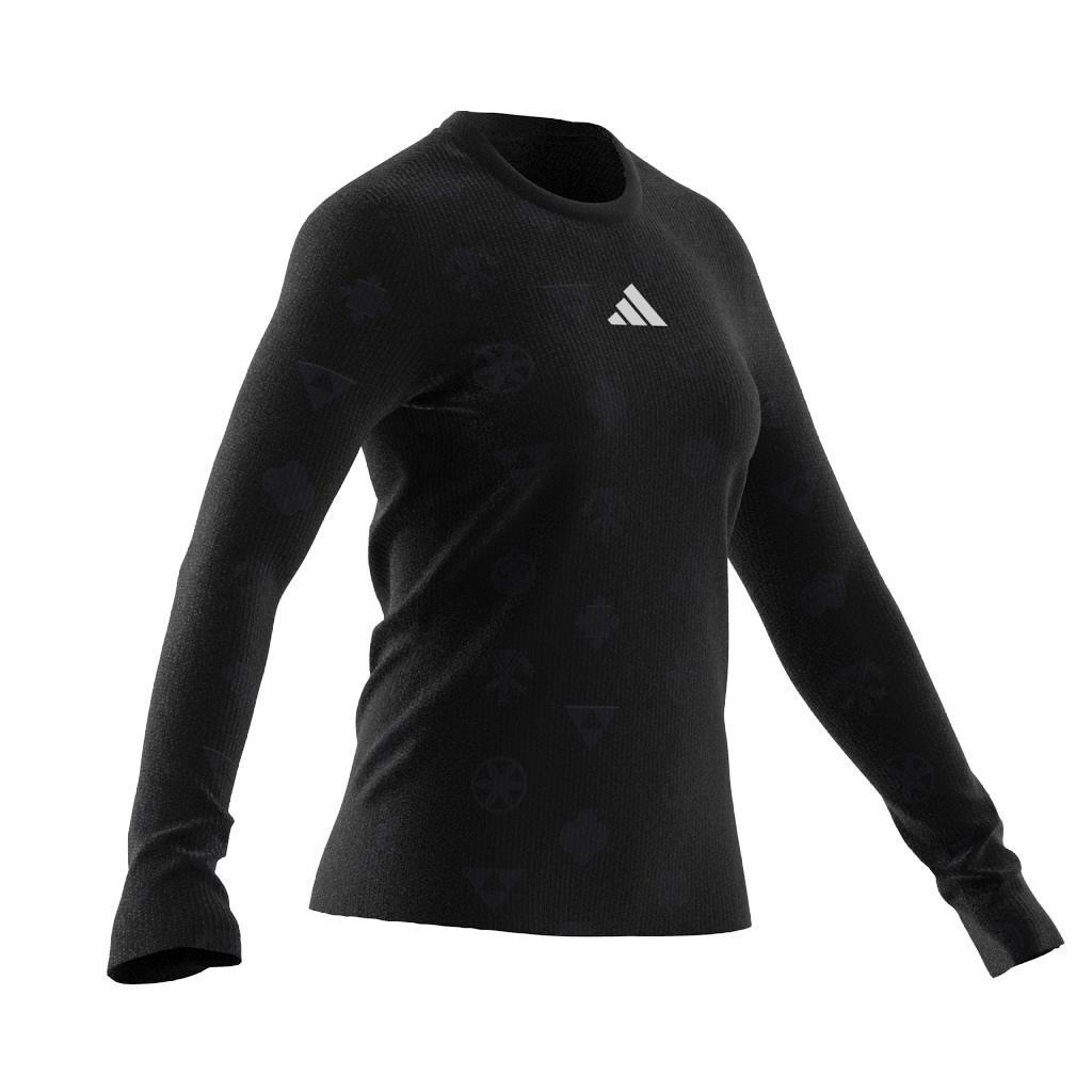 Bloom Sky Print Long Sleeve Long-Sleeve Top, Black, A901_ONE, large image number 12