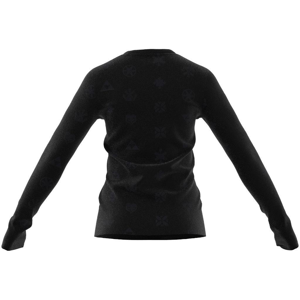 Bloom Sky Print Long Sleeve Long-Sleeve Top, Black, A901_ONE, large image number 14